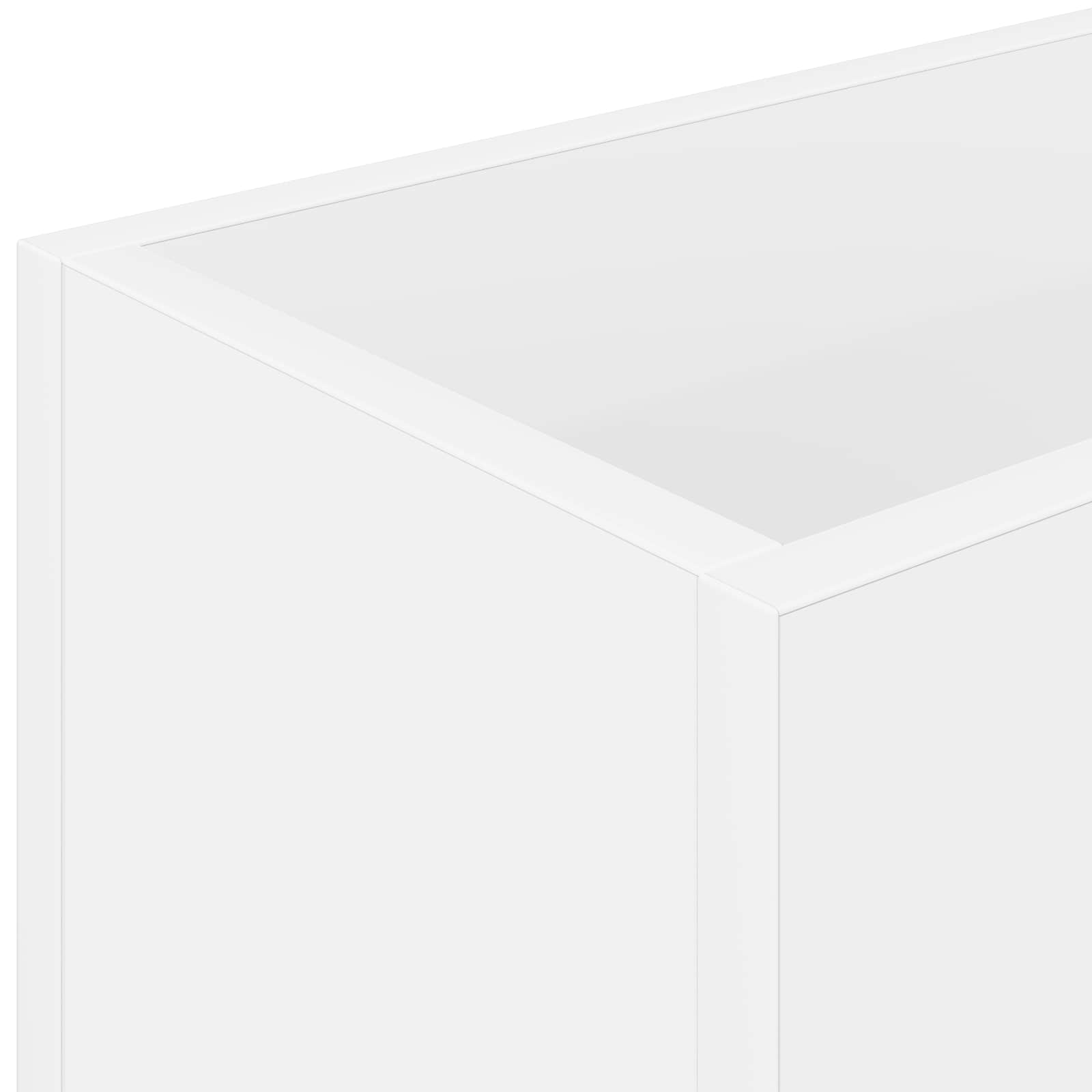 vidaXL Stojak na parasol z przechowywaniem Biały 40 x 20 x 55,5 cm