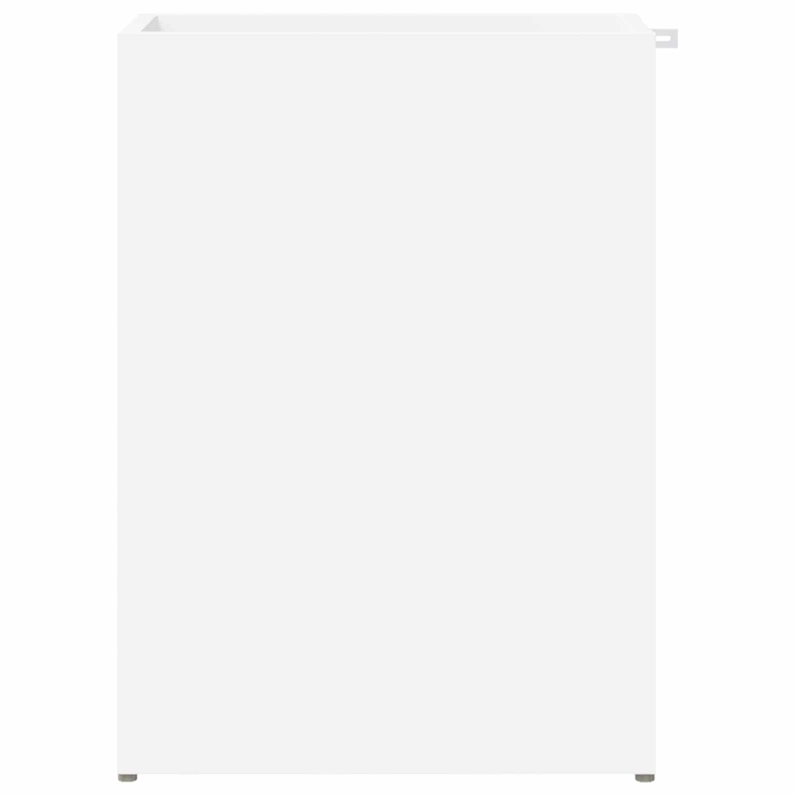 vidaXL Stojak na parasol z przechowywaniem Biały 40 x 20 x 55,5 cm