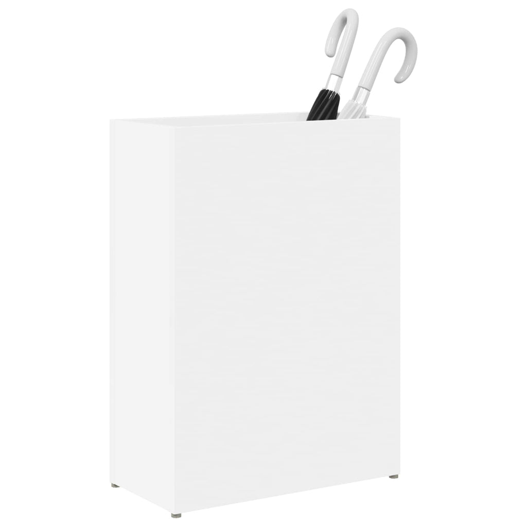 vidaXL Stojak na parasol z przechowywaniem Biały 40 x 20 x 55,5 cm