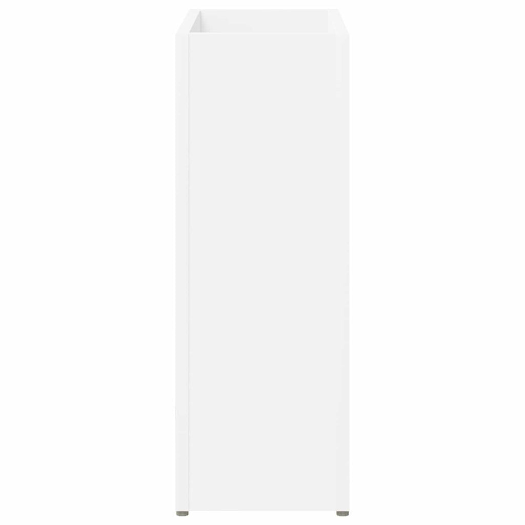 vidaXL Stojak na parasol z przechowywaniem Biały 40 x 20 x 55,5 cm