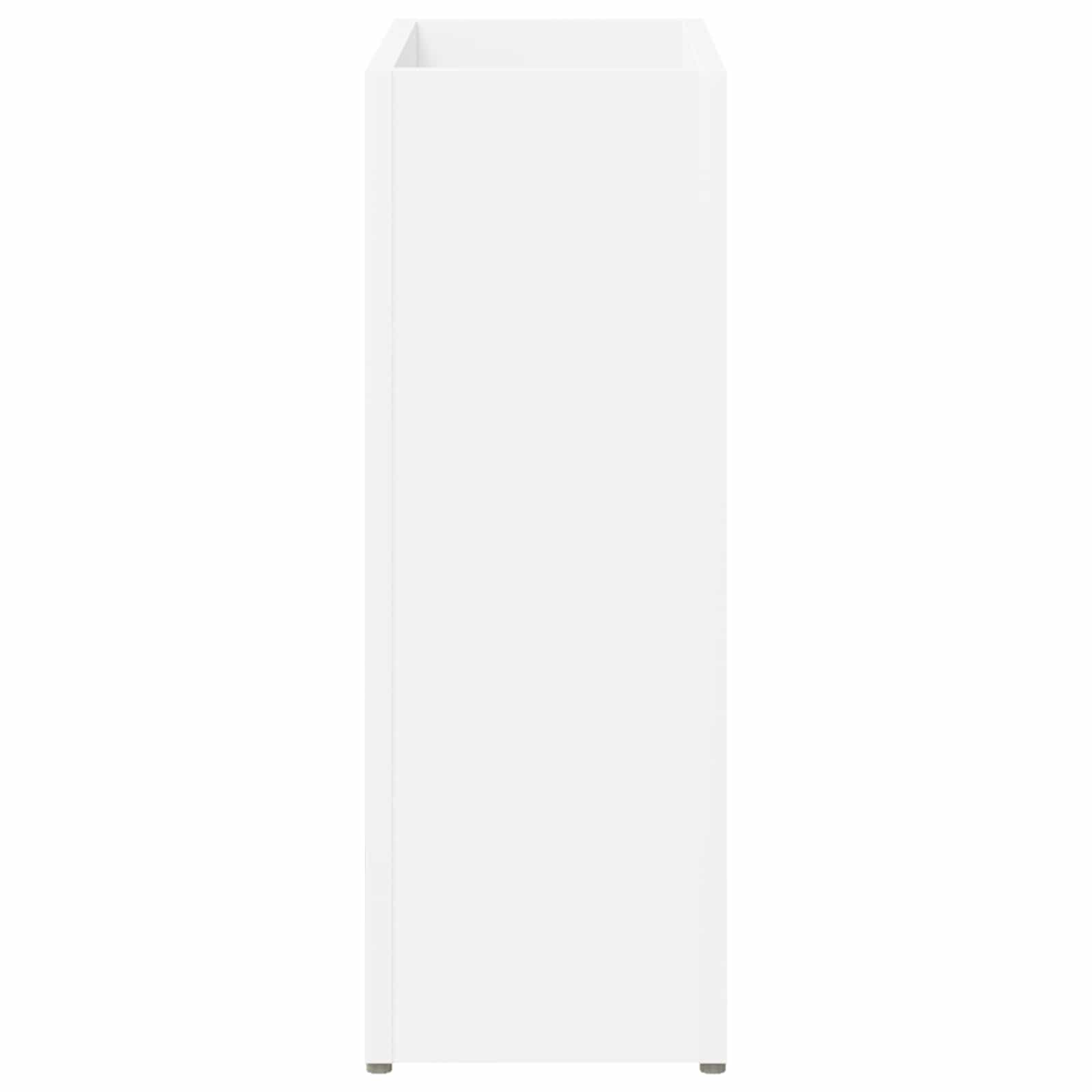 vidaXL Stojak na parasol z przechowywaniem Biały 40 x 20 x 55,5 cm