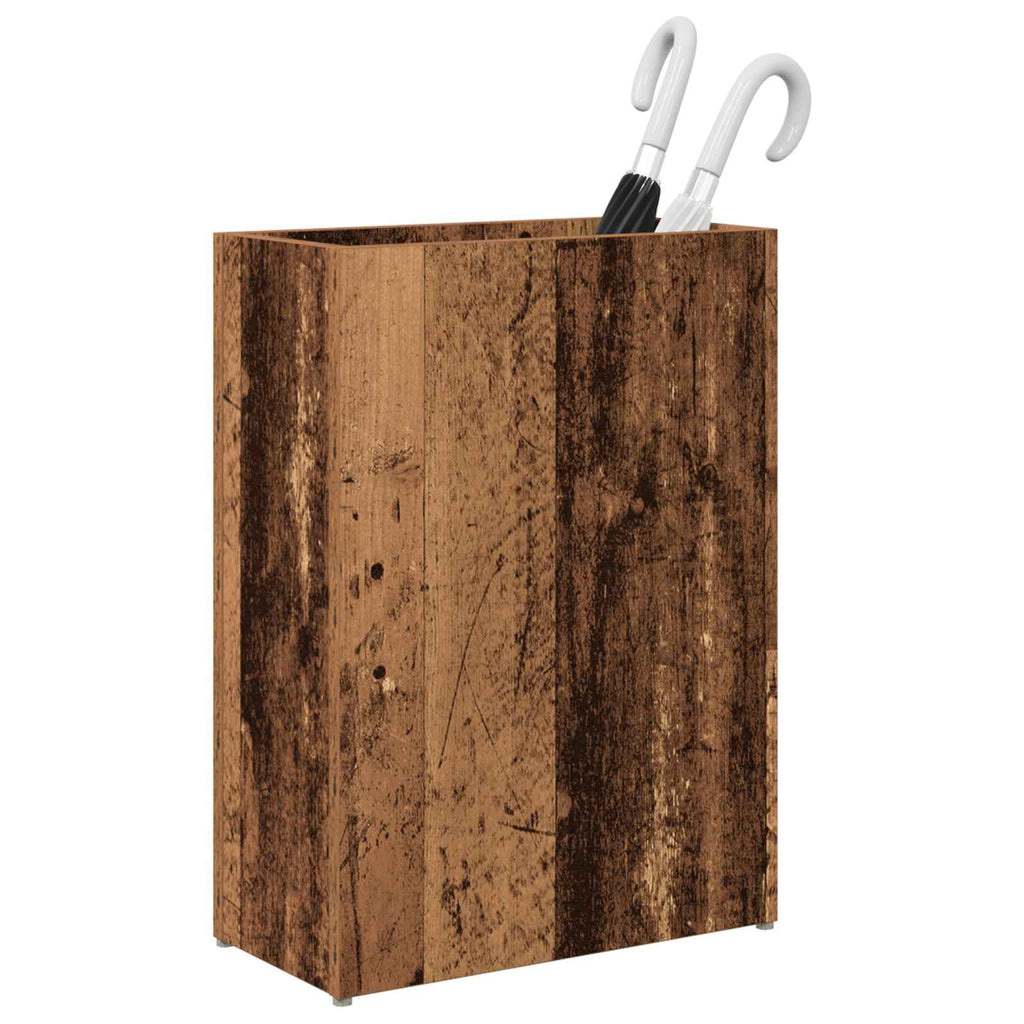 vidaXL Stojak na parasol Stare drewno 40 x 20 x 55,5 cm