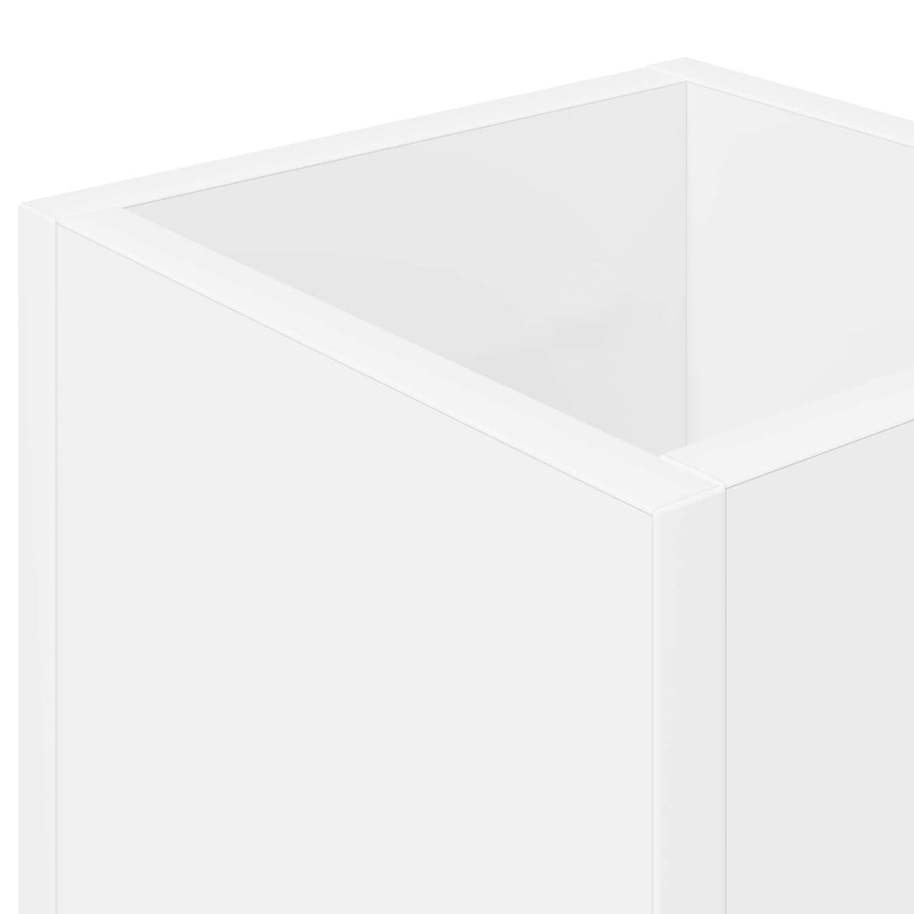 vidaXL Stojak na parasol z przechowywaniem Biały 20 x 20 x 55,5 cm