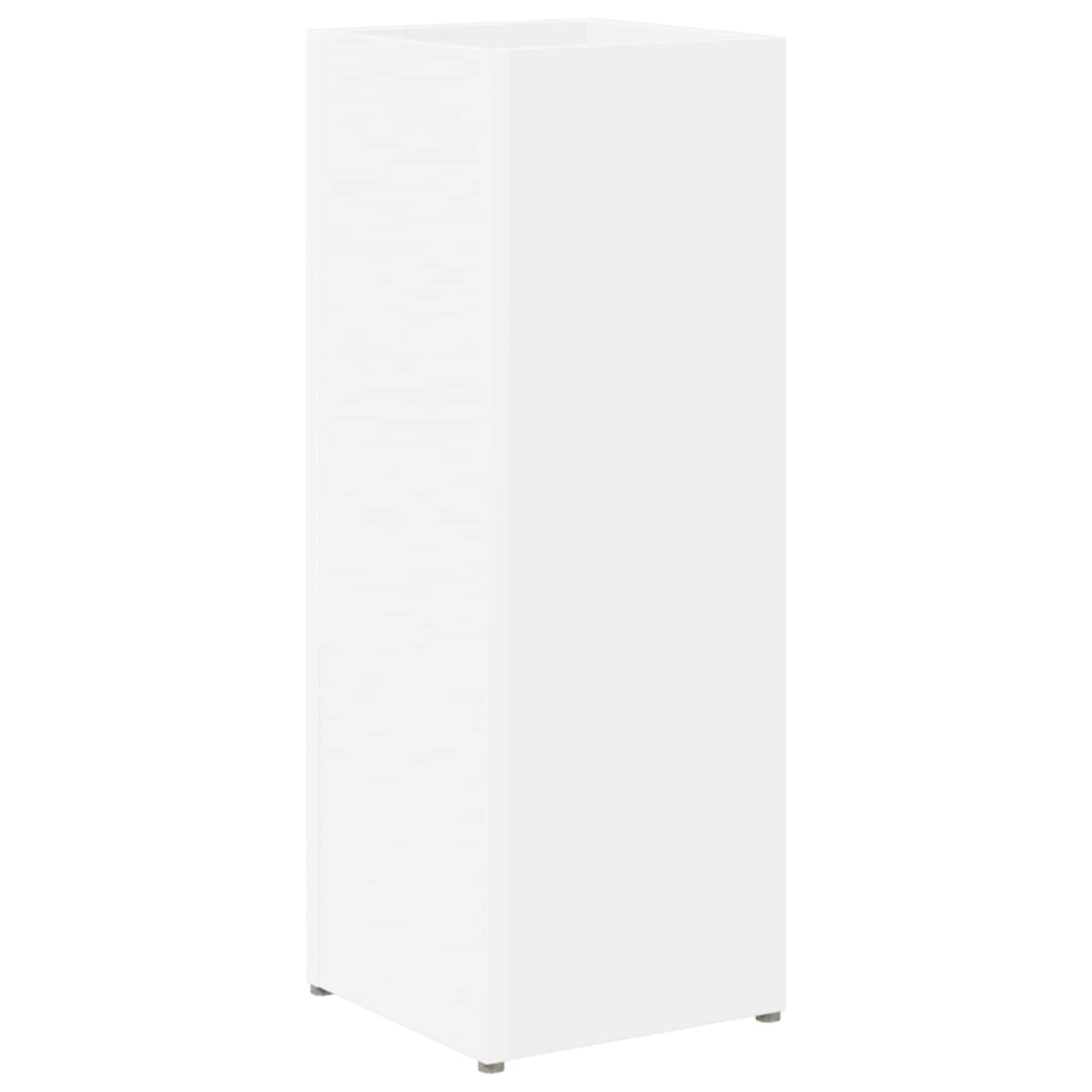 vidaXL Stojak na parasol z przechowywaniem Biały 20 x 20 x 55,5 cm