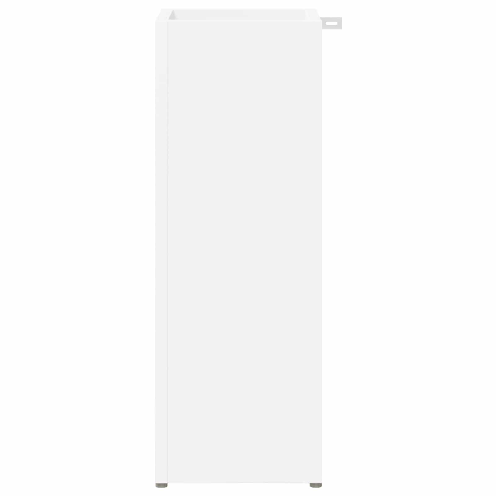 vidaXL Stojak na parasol z przechowywaniem Biały 20 x 20 x 55,5 cm