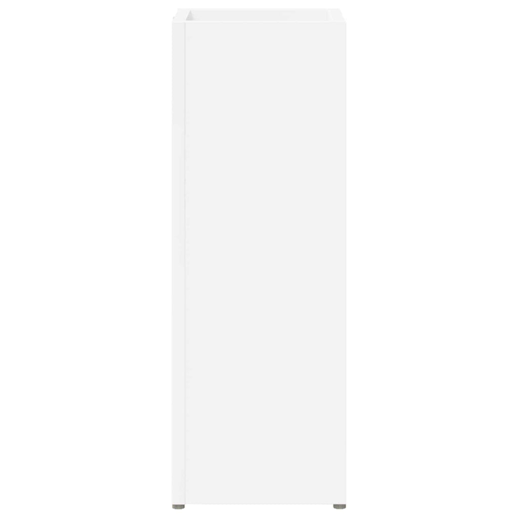 vidaXL Stojak na parasol z przechowywaniem Biały 20 x 20 x 55,5 cm