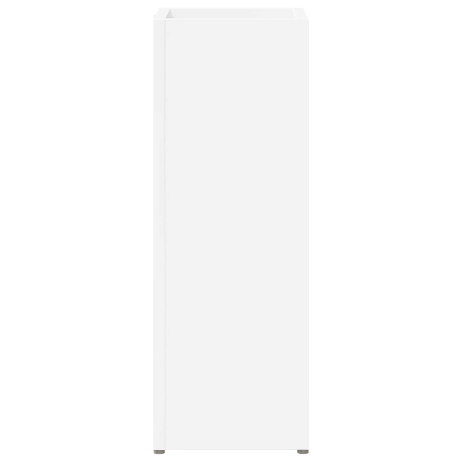 vidaXL Stojak na parasol z przechowywaniem Biały 20 x 20 x 55,5 cm
