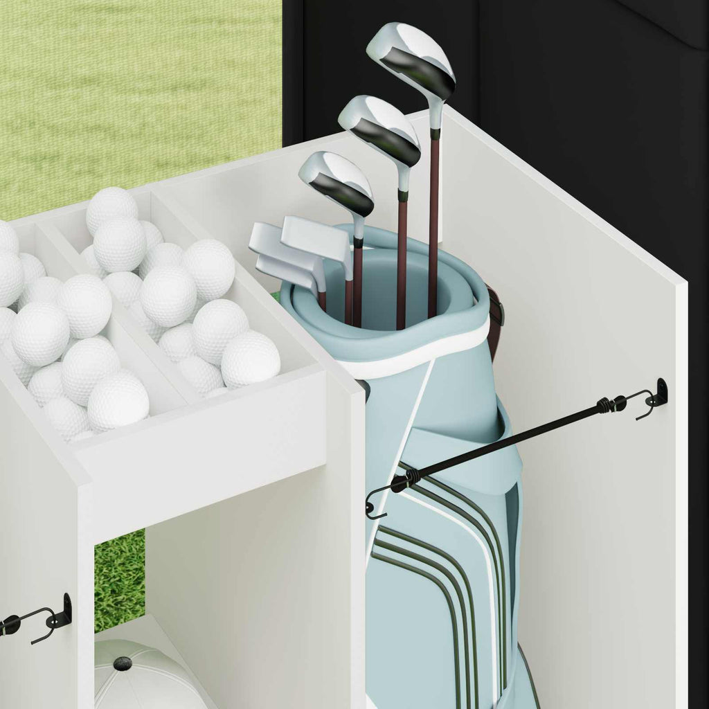 vidaXL Szafka golfowa Gładki Biały 102 x 45 x 85,5 cm