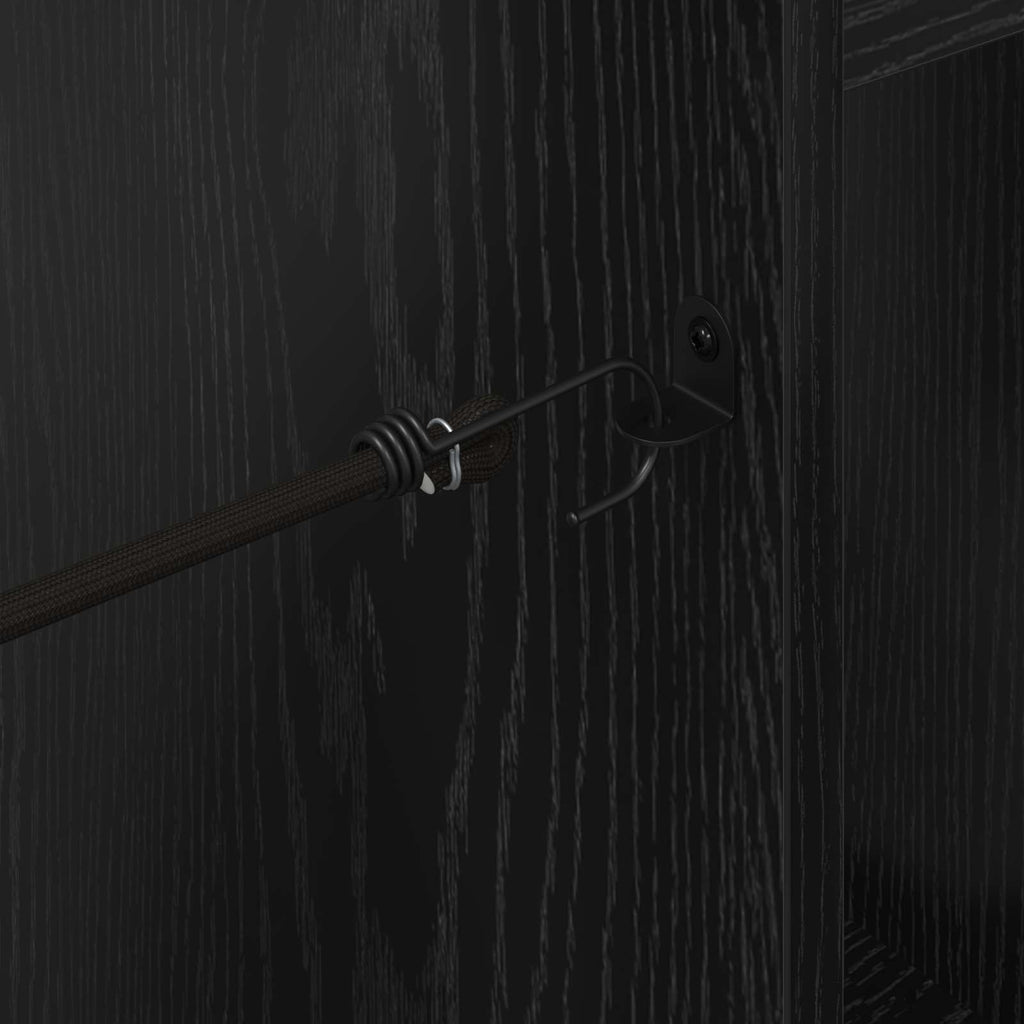 vidaXL Szafka golfowa Gładki Czarny Dąb 102 x 45 x 85,5 cm