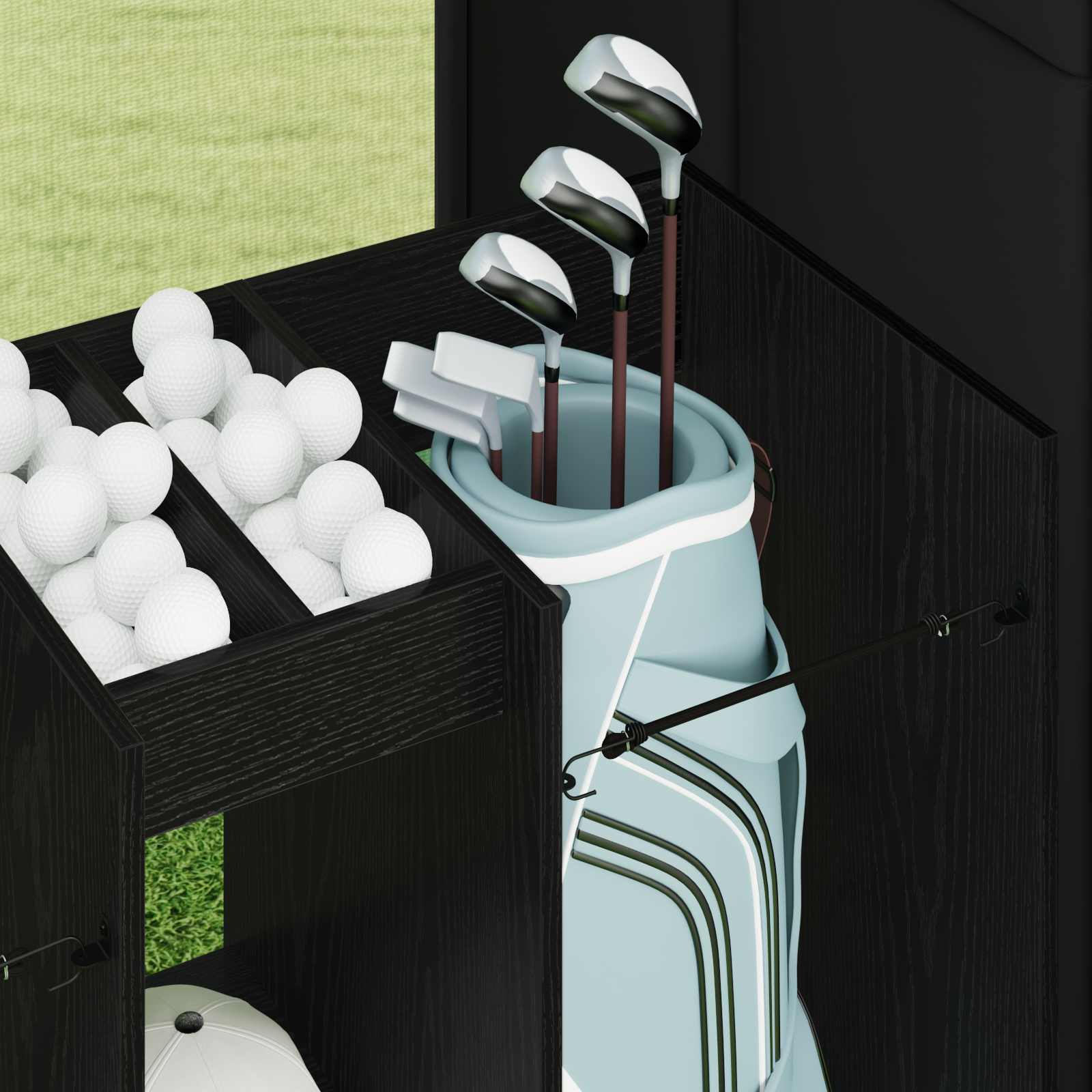 vidaXL Szafka golfowa Gładki Czarny Dąb 102 x 45 x 85,5 cm