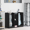 vidaXL Szafka golfowa Gładki Czarny Dąb 102 x 45 x 85,5 cm