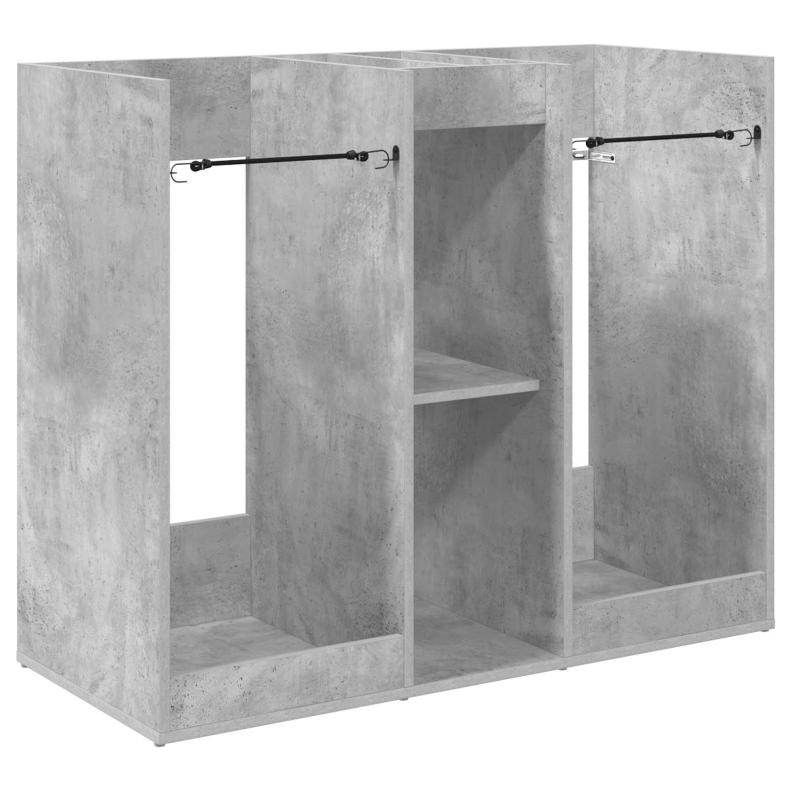vidaXL Szafka golfowa Gładki Betonowy szary 102 x 45 x 85,5 cm