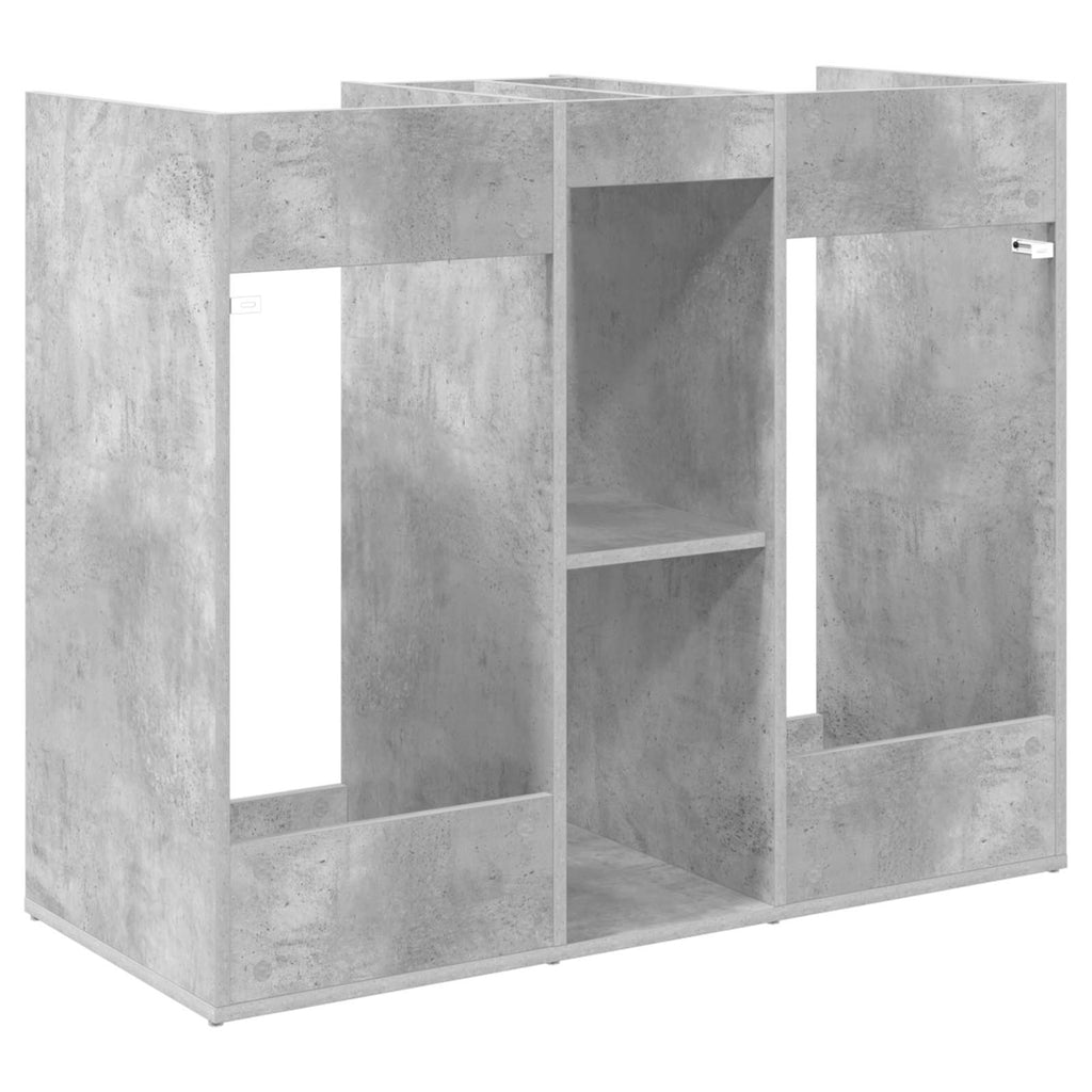 vidaXL Szafka golfowa Gładki Betonowy szary 102 x 45 x 85,5 cm