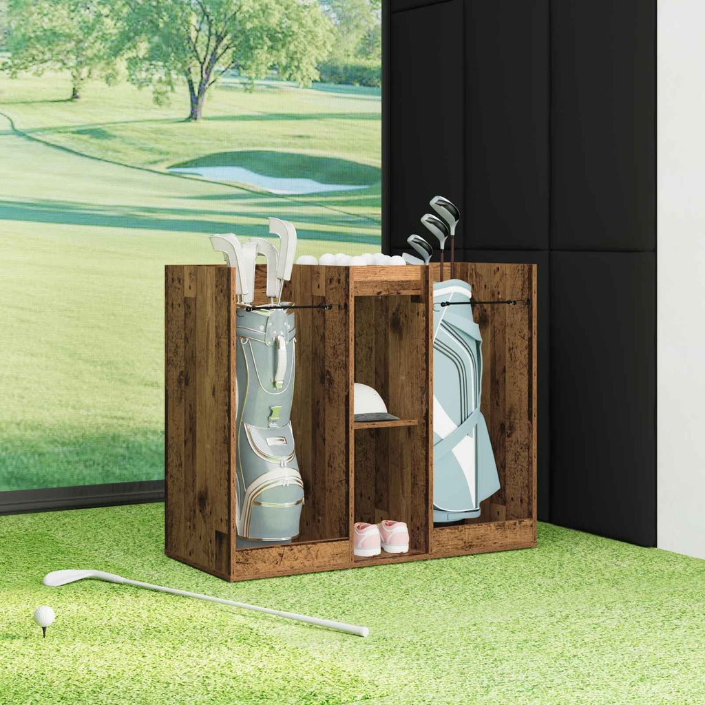 vidaXL Szafka golfowa Gładki Stare drewno 102 x 45 x 85,5 cm