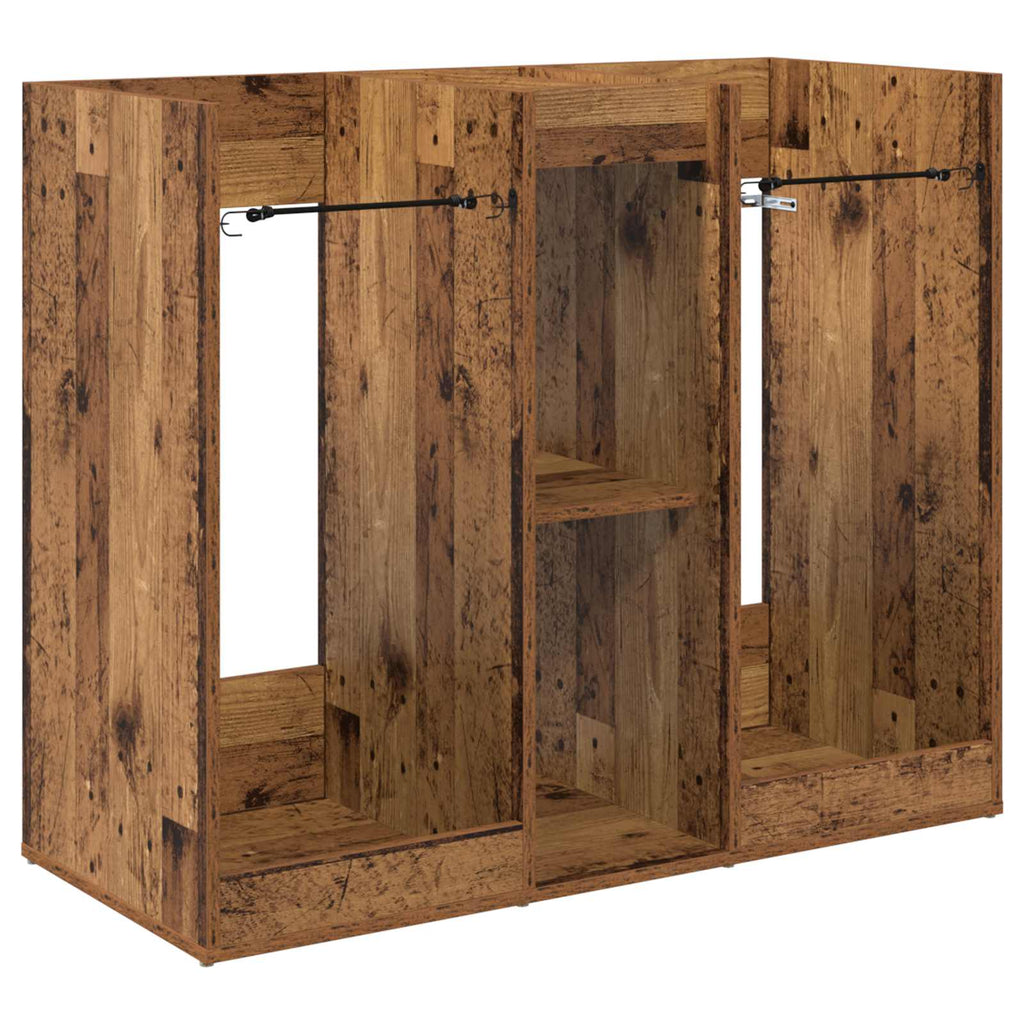 vidaXL Szafka golfowa Gładki Stare drewno 102 x 45 x 85,5 cm