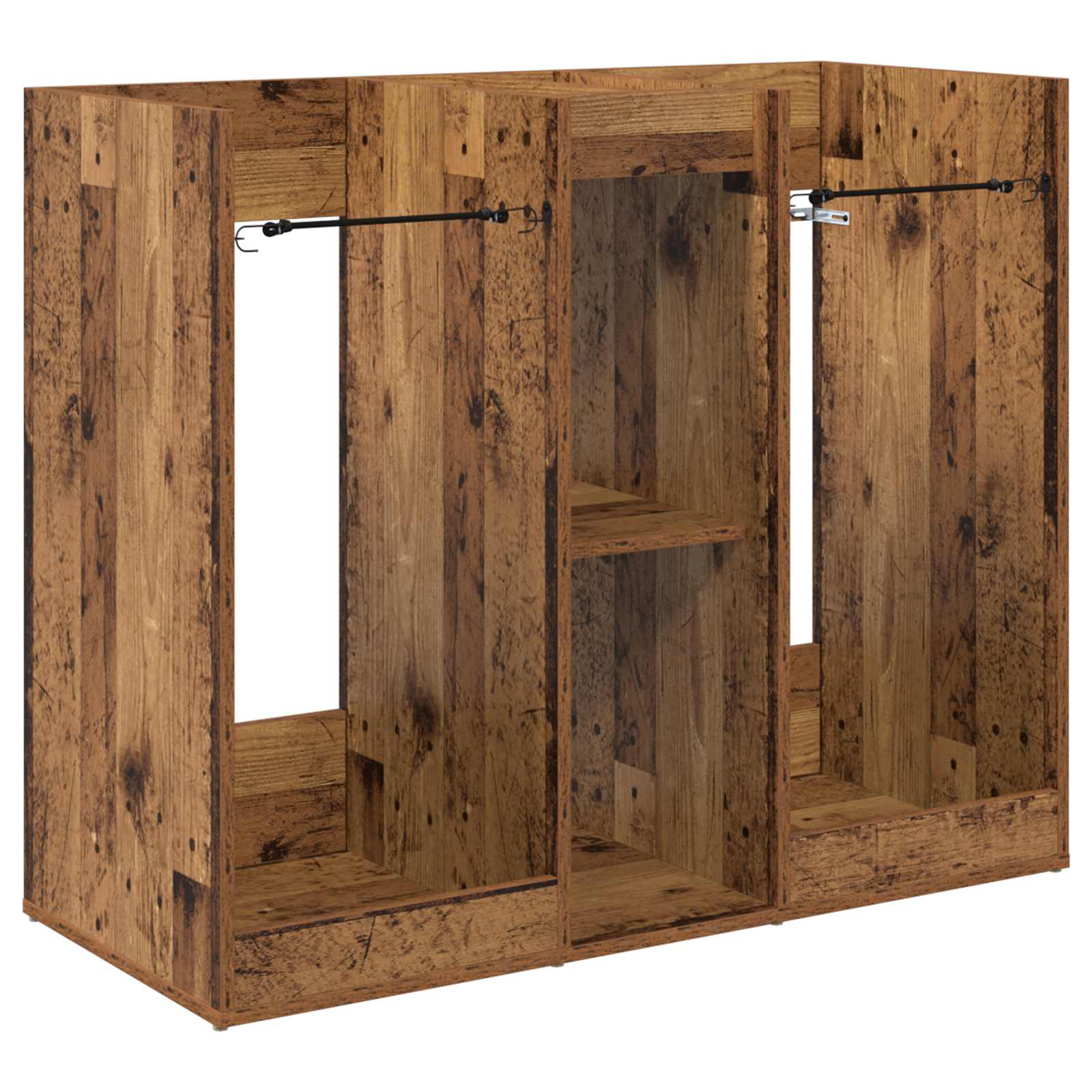 vidaXL Szafka golfowa Gładki Stare drewno 102 x 45 x 85,5 cm