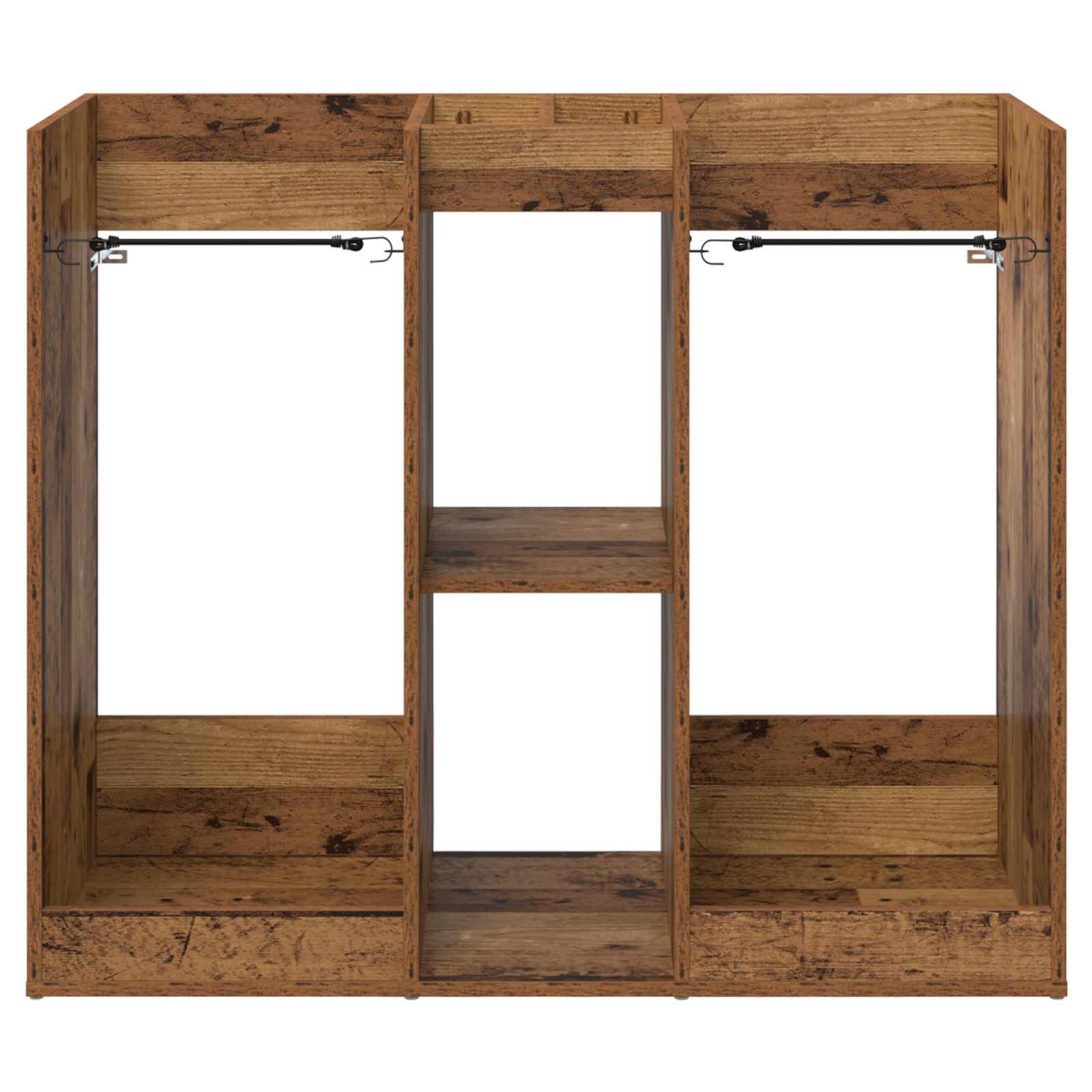 vidaXL Szafka golfowa Gładki Stare drewno 102 x 45 x 85,5 cm
