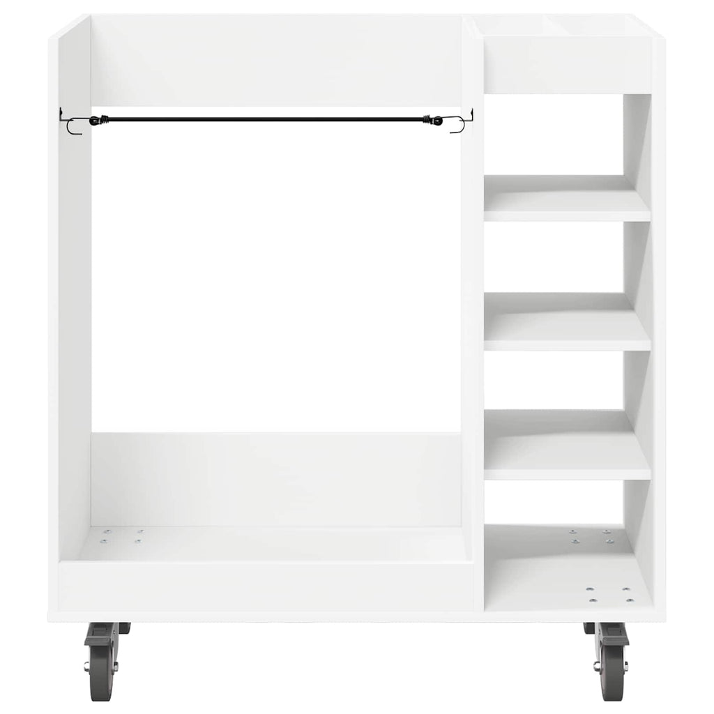 vidaXL Szafka golfowa z kołem Gładki Biały 90 x 45 x 98 cm