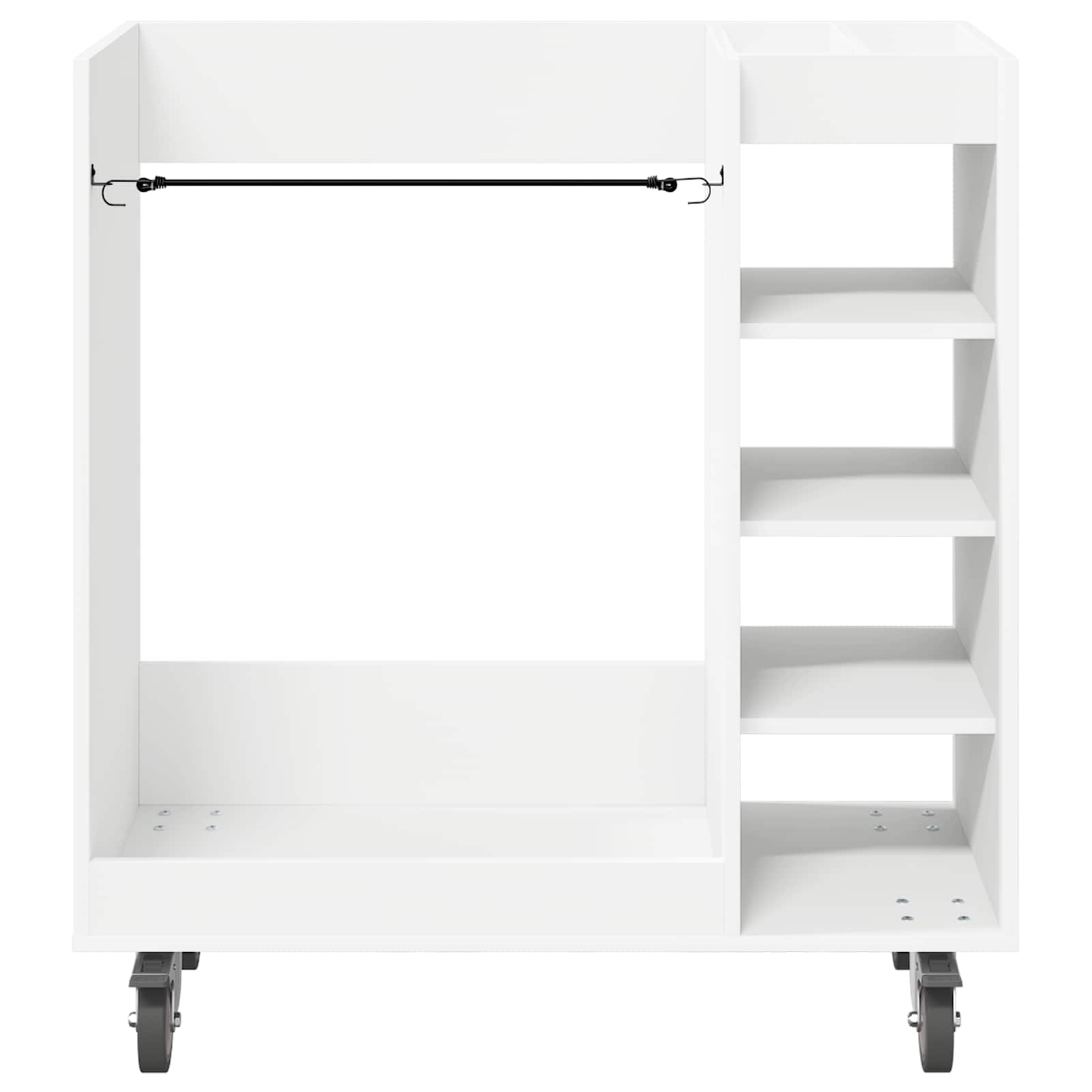 vidaXL Szafka golfowa z kołem Gładki Biały 90 x 45 x 98 cm