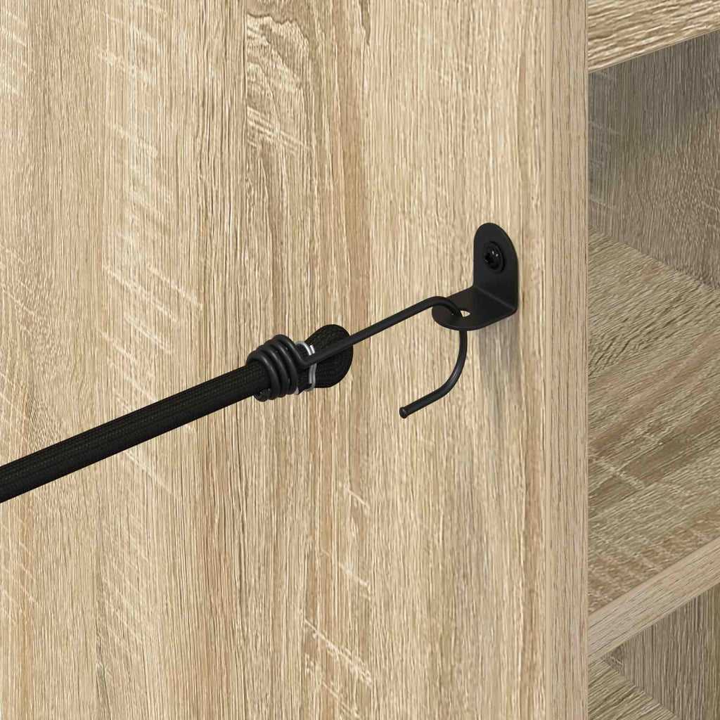 vidaXL Szafka golfowa z kołem Gładki Dąb Sonoma 90 x 45 x 98 cm