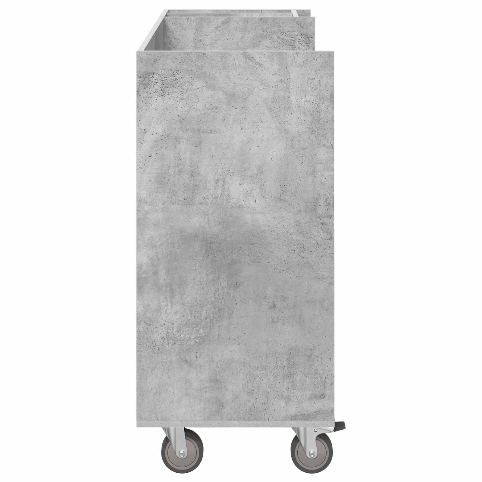 vidaXL Szafka golfowa z kołem Gładki Betonowy szary 120 x 45 x 98 cm