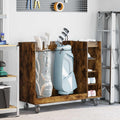 vidaXL Szafka golfowa z kołem Gładki Dąb wędzony 120 x 45 x 98 cm