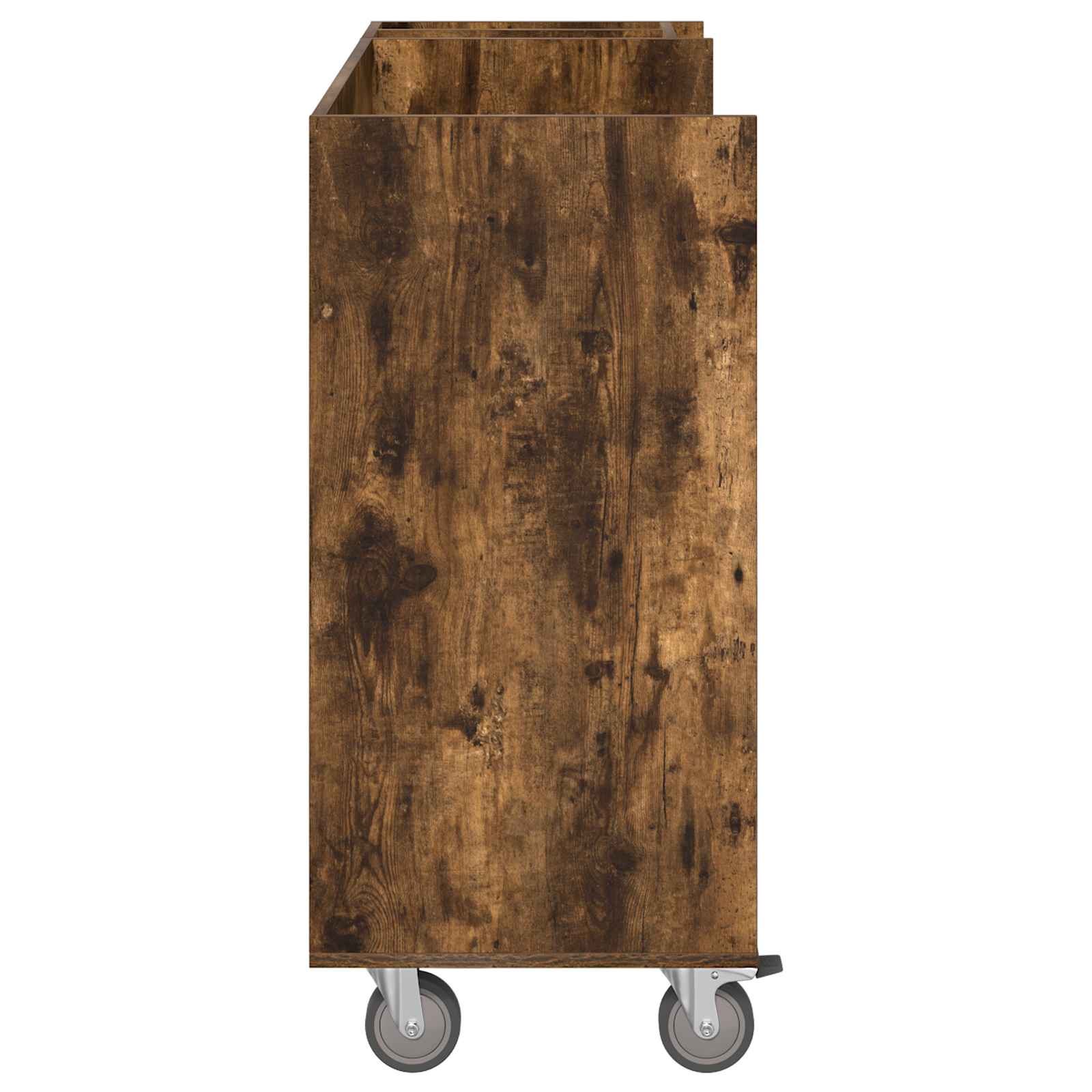 vidaXL Szafka golfowa z kołem Gładki Dąb wędzony 120 x 45 x 98 cm