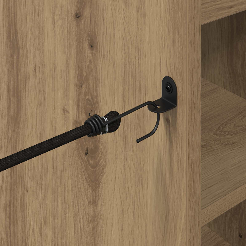 vidaXL Szafka golfowa z kołem Dąb rzemieślniczy 120 x 45 x 98 cm