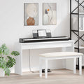 vidaXL Stojak na keyboard Biały 130 x 32 x 64 cm