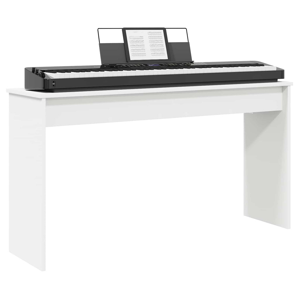 vidaXL Stojak na keyboard Biały 120 x 32 x 64 cm
