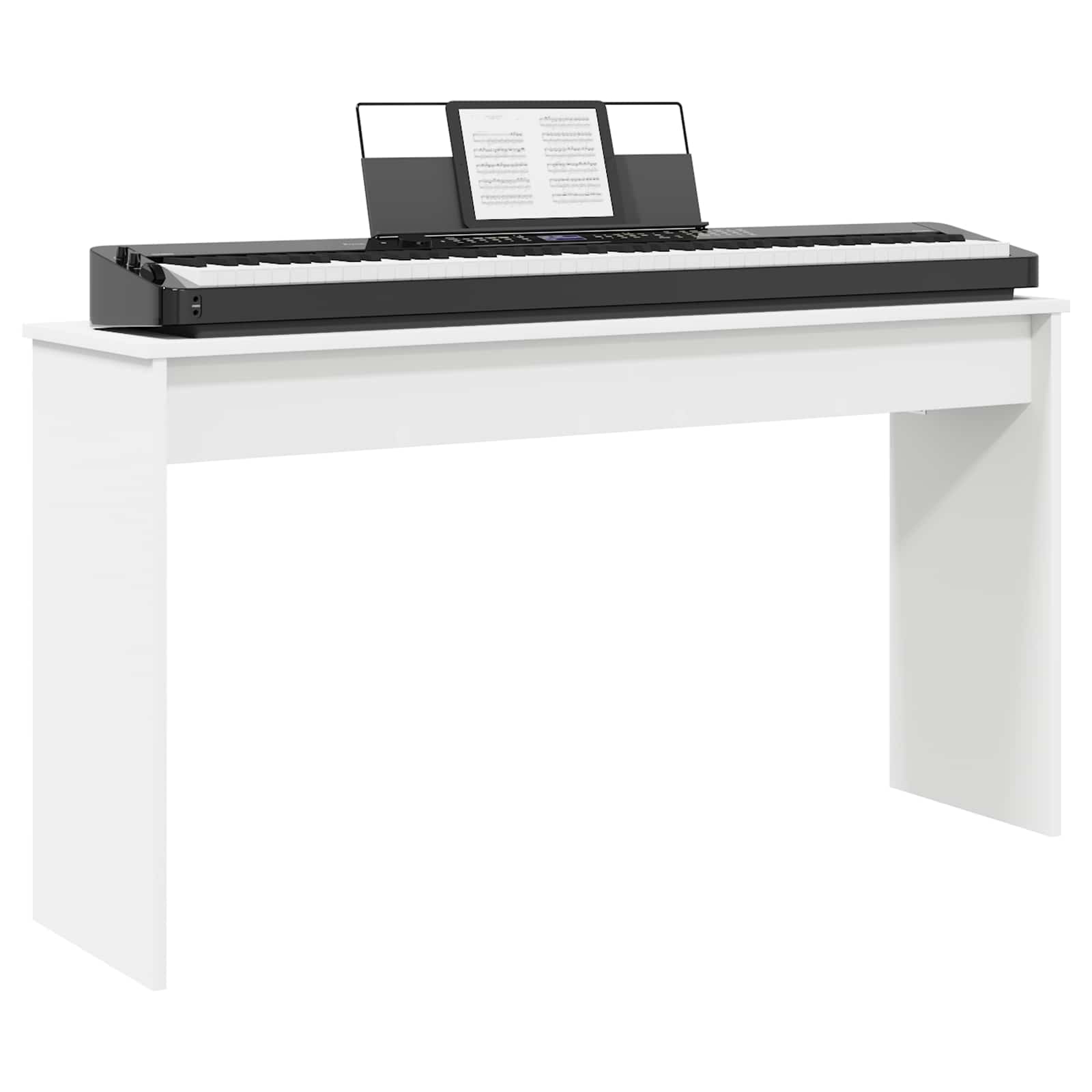 vidaXL Stojak na keyboard Biały 120 x 32 x 64 cm
