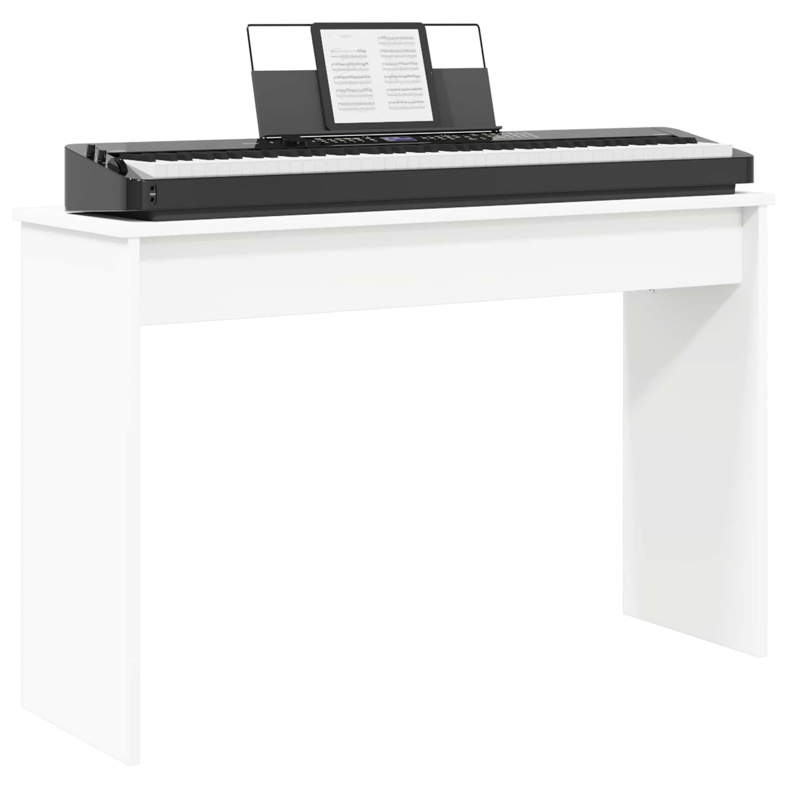 vidaXL Stojak na keyboard Biały 100 x 32 x 64 cm