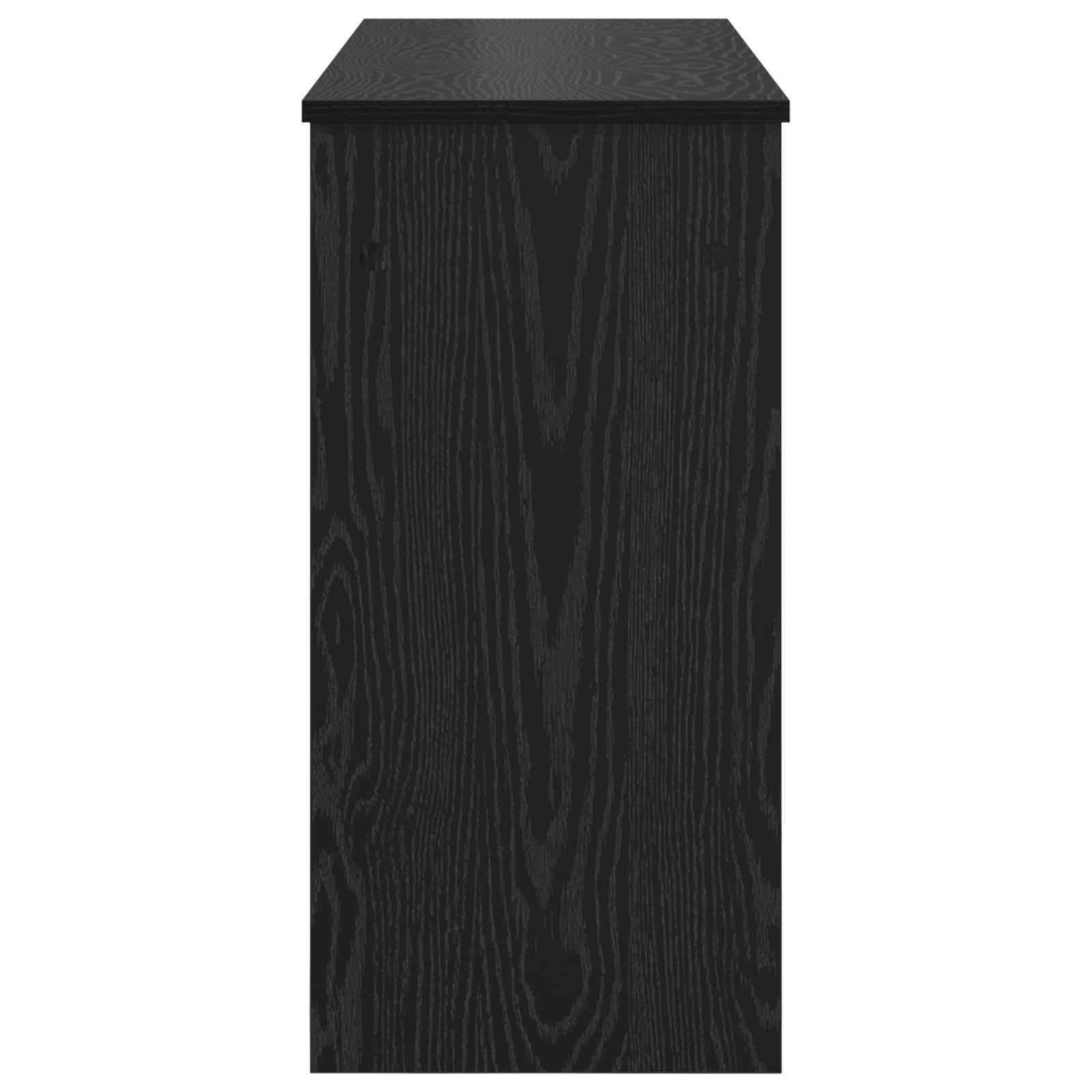 vidaXL Stojak na keyboard Czarny Dąb 100 x 32 x 64 cm