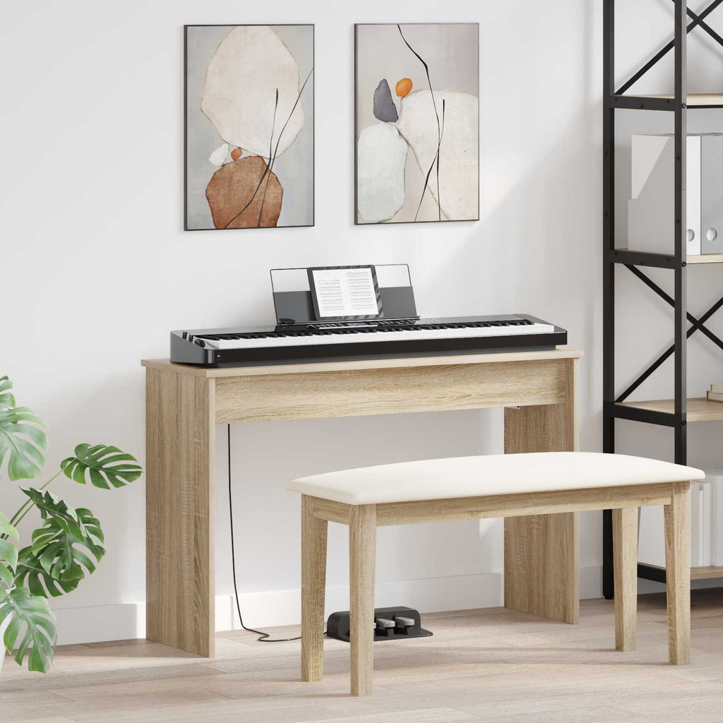 vidaXL Stojak na keyboard Dąb Sonoma 100 x 32 x 64 cm