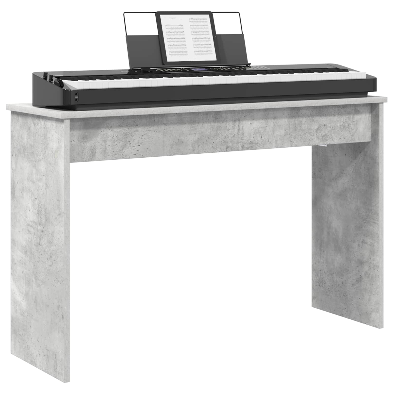 vidaXL Stojak na keyboard Betonowy szary 100 x 32 x 64 cm