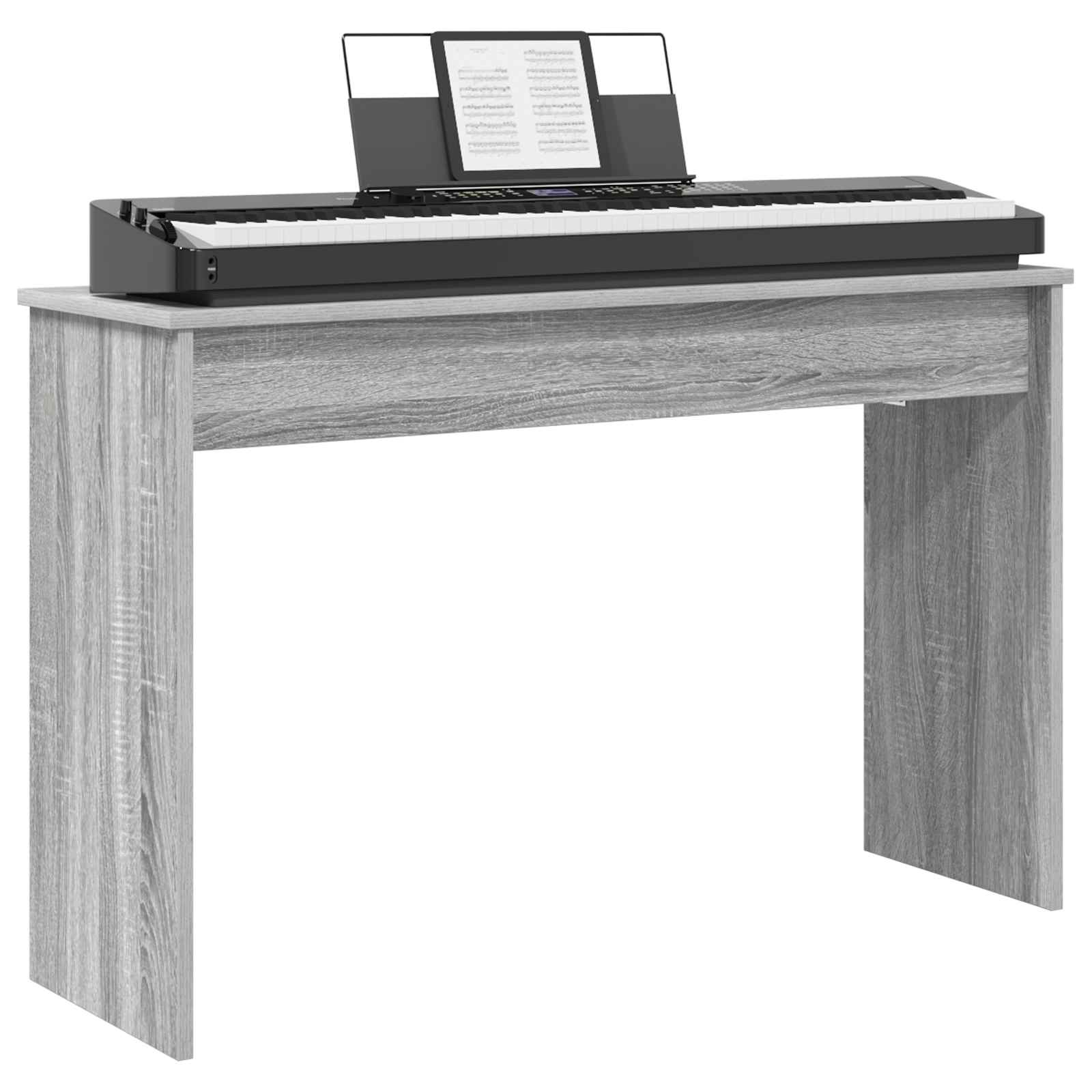 vidaXL Stojak na keyboard Szary Sonoma 100 x 32 x 64 cm