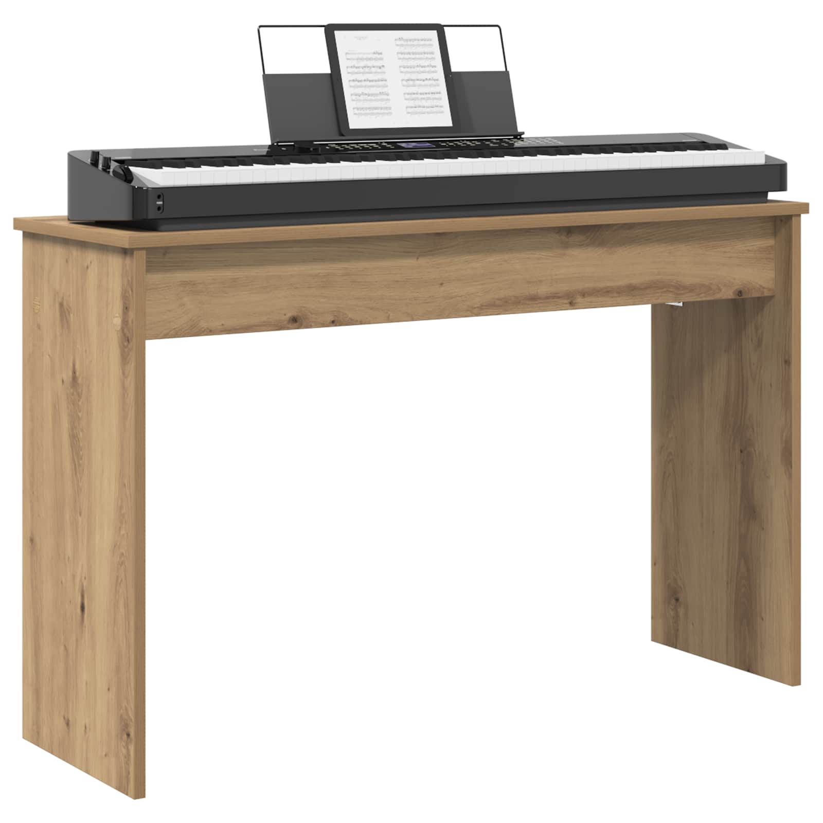 vidaXL Stojak na keyboard Dąb rzemieślniczy 100 x 32 x 64 cm