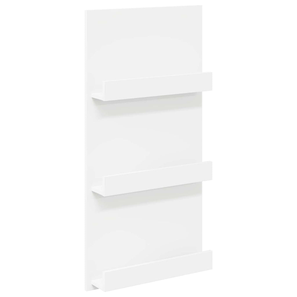 vidaXL Regał na gazety Biały 51 x 11 x 102 cm Materiał drewnopochodny