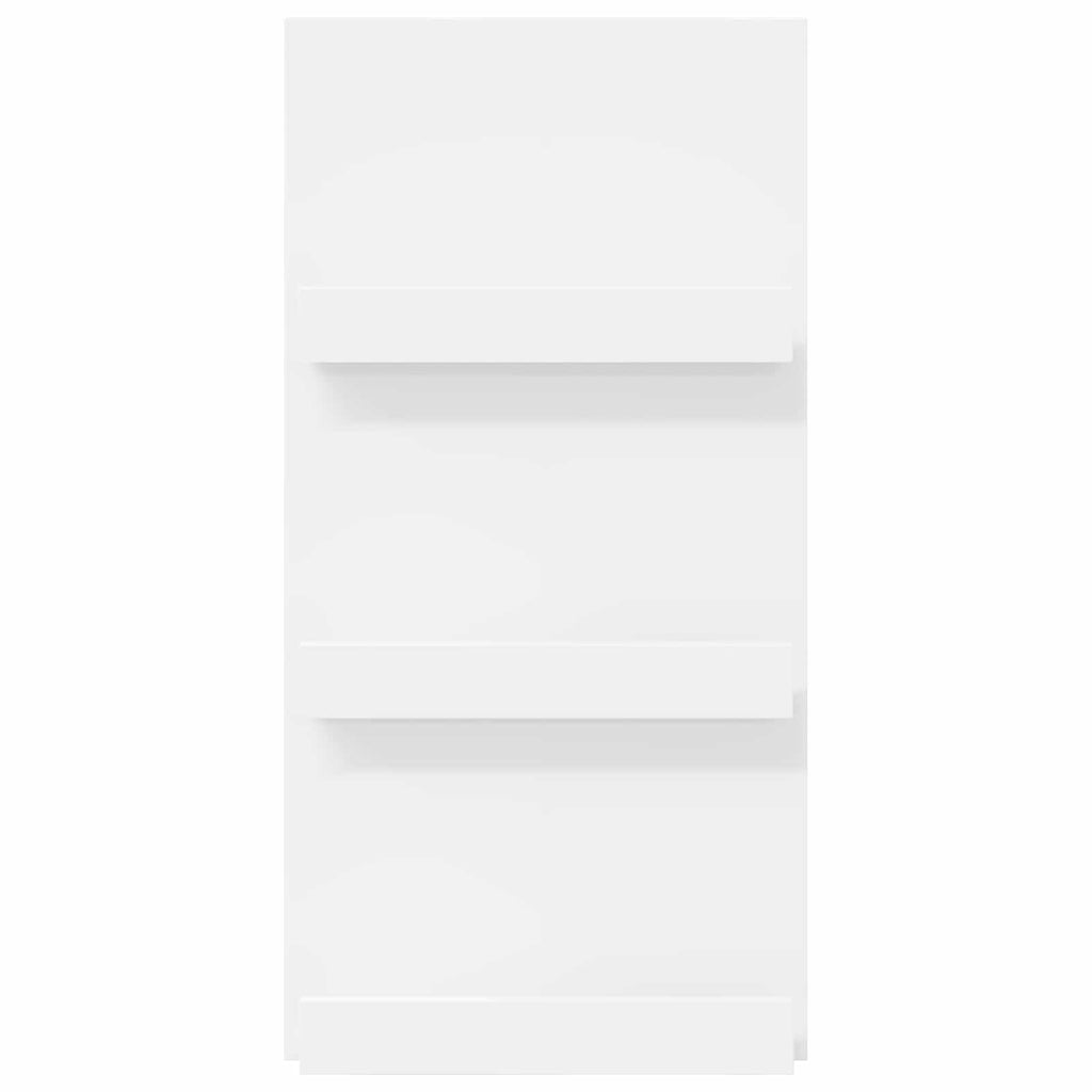 vidaXL Regał na gazety Biały 51 x 11 x 102 cm Materiał drewnopochodny