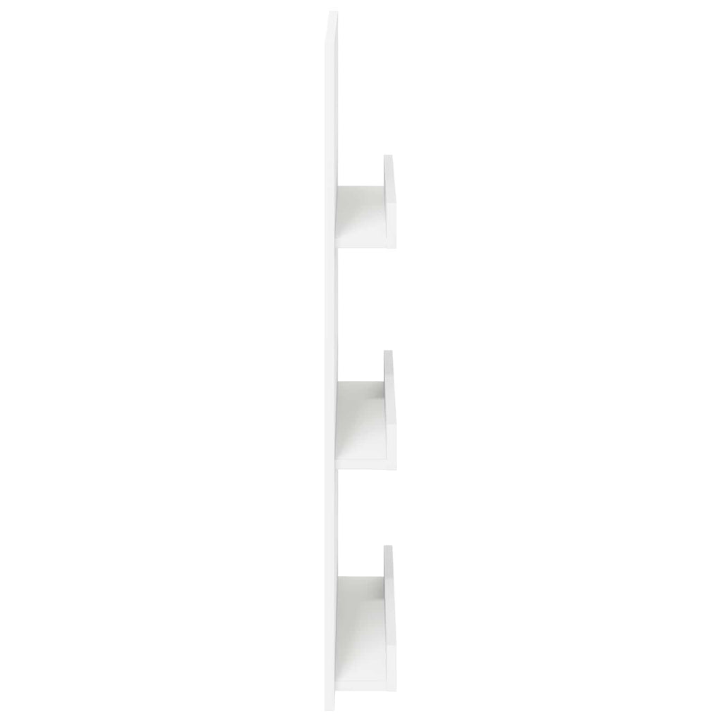 vidaXL Regał na gazety Biały 51 x 11 x 102 cm Materiał drewnopochodny