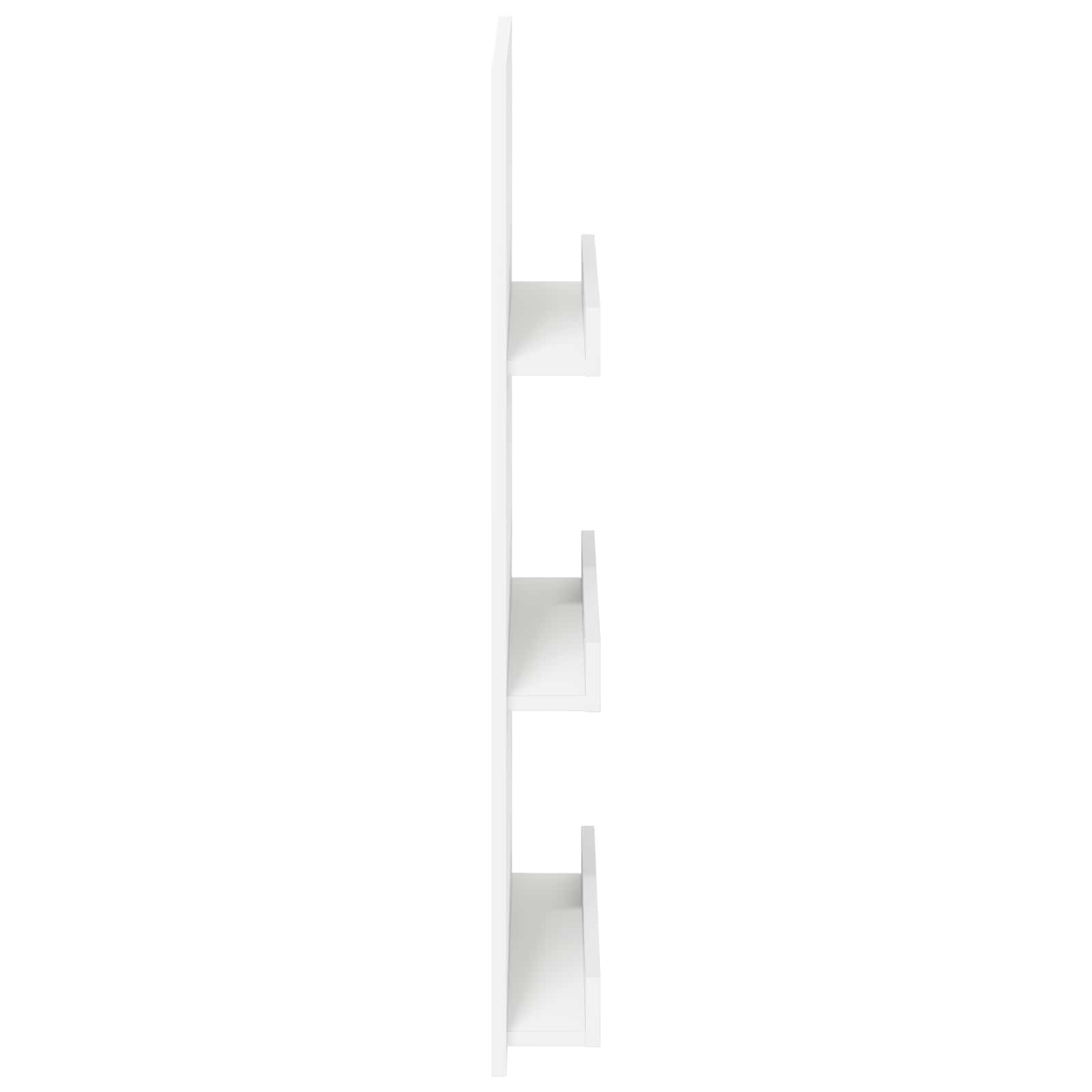 vidaXL Regał na gazety Biały 51 x 11 x 102 cm Materiał drewnopochodny