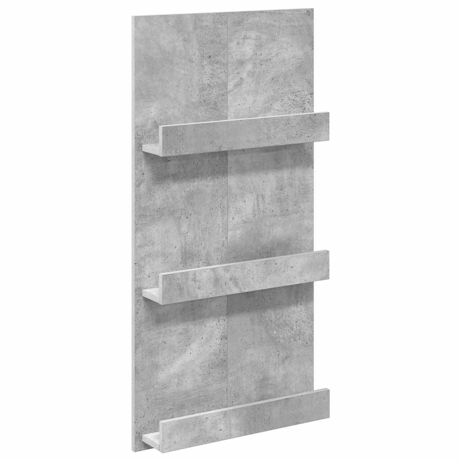 vidaXL Regał na gazety z półką Betonowy szary 51 x 11 x 102 cm