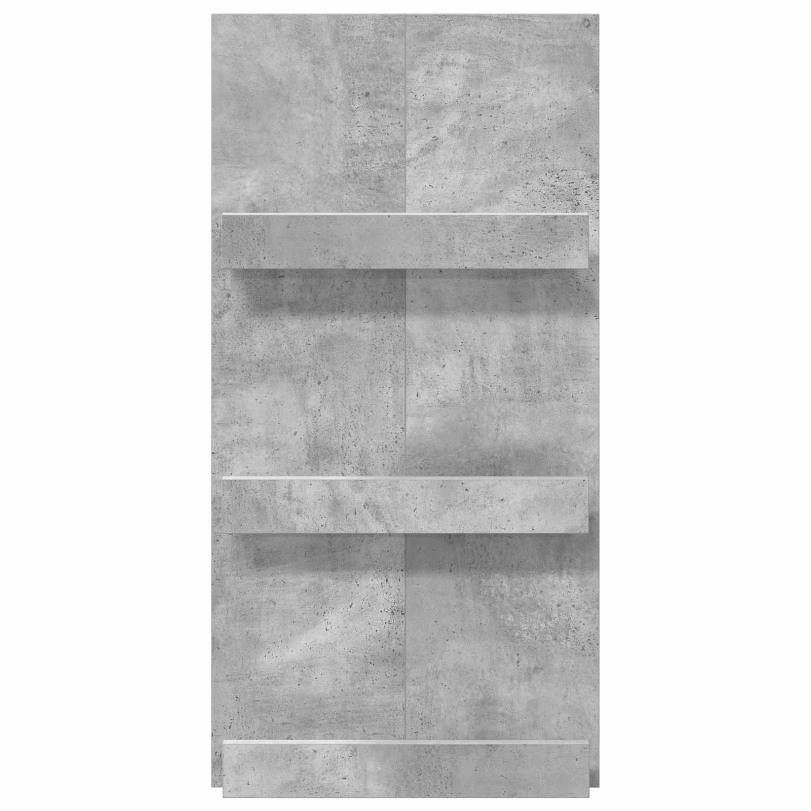 vidaXL Regał na gazety z półką Betonowy szary 51 x 11 x 102 cm