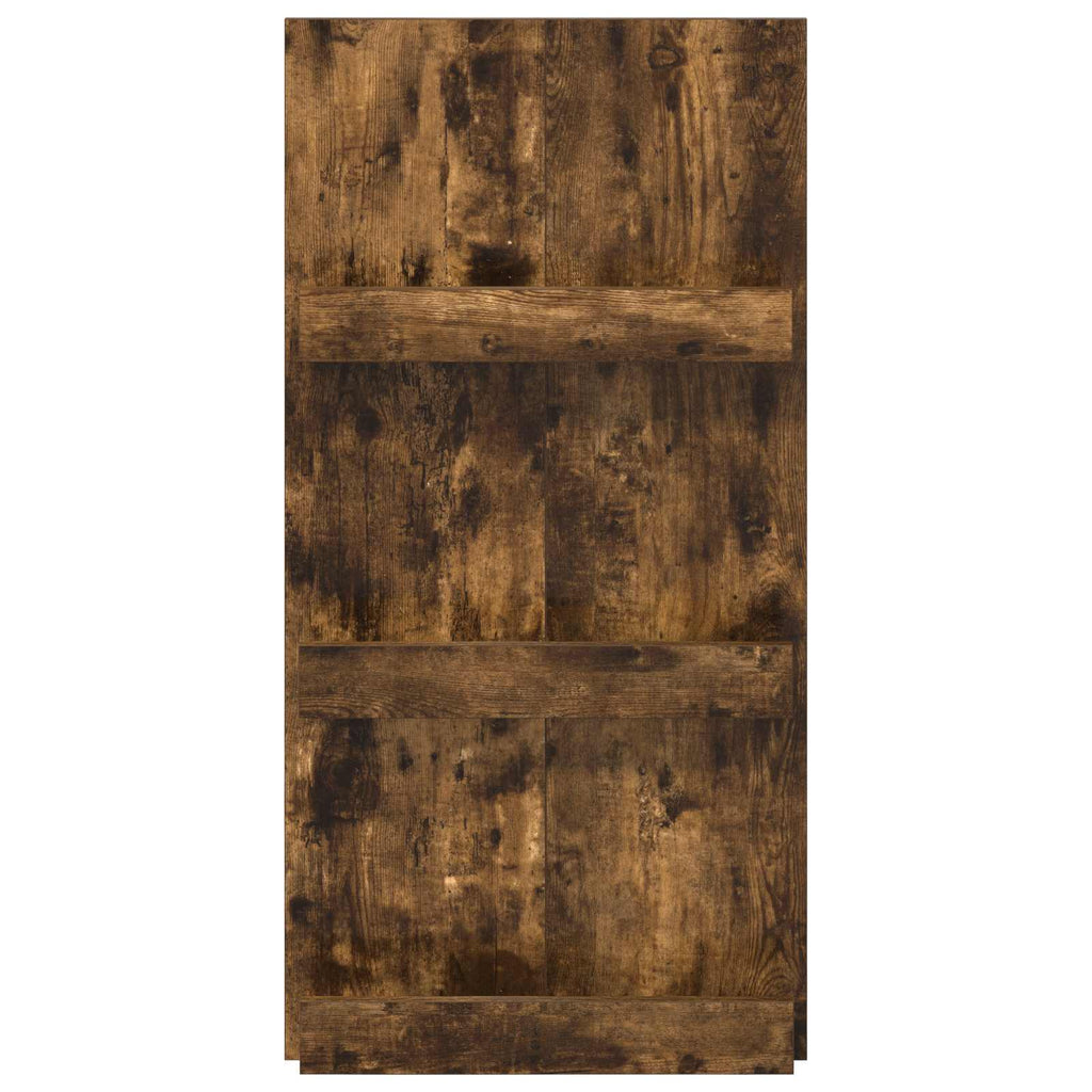 vidaXL Regał na gazety z półką Dąb wędzony 51 x 11 x 102 cm