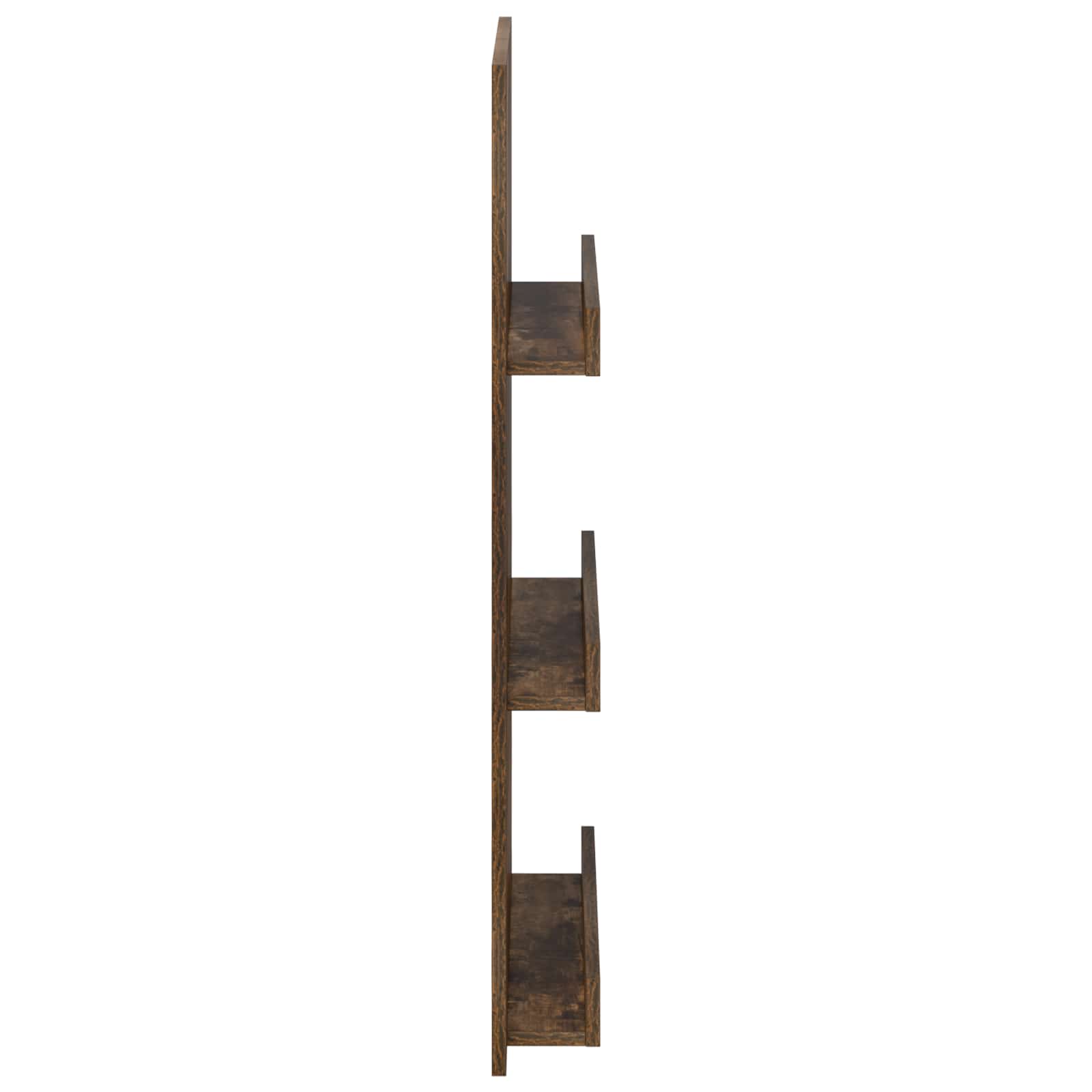 vidaXL Regał na gazety z półką Dąb wędzony 51 x 11 x 102 cm