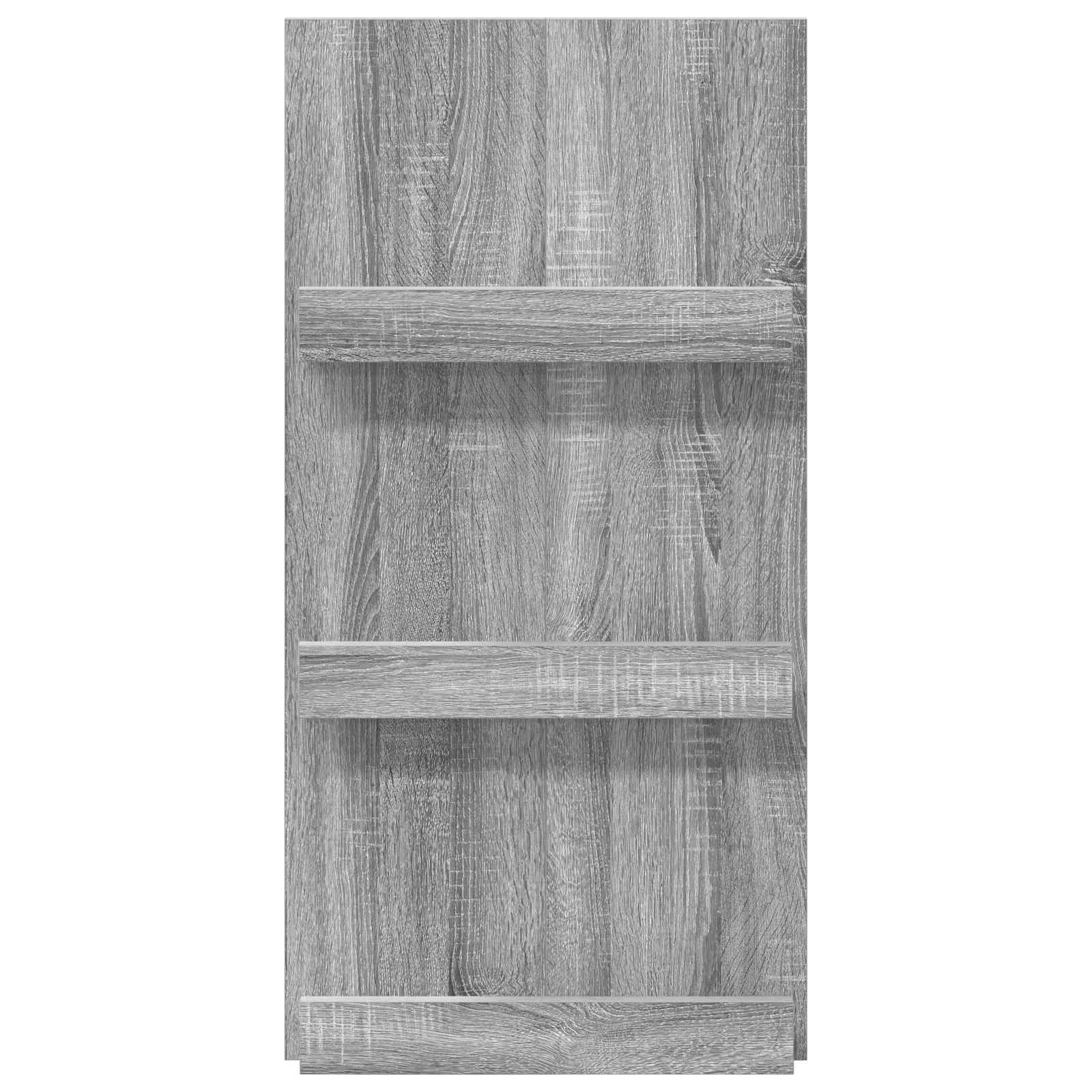 vidaXL Regał na gazety z półką Szary Sonoma 51 x 11 x 102 cm