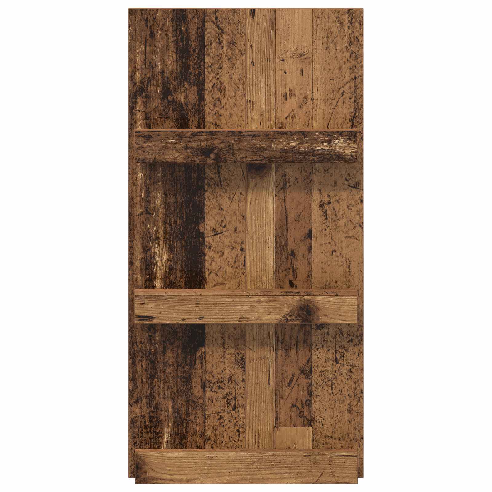 vidaXL Regał na gazety z półką Stare drewno 51 x 11 x 102 cm