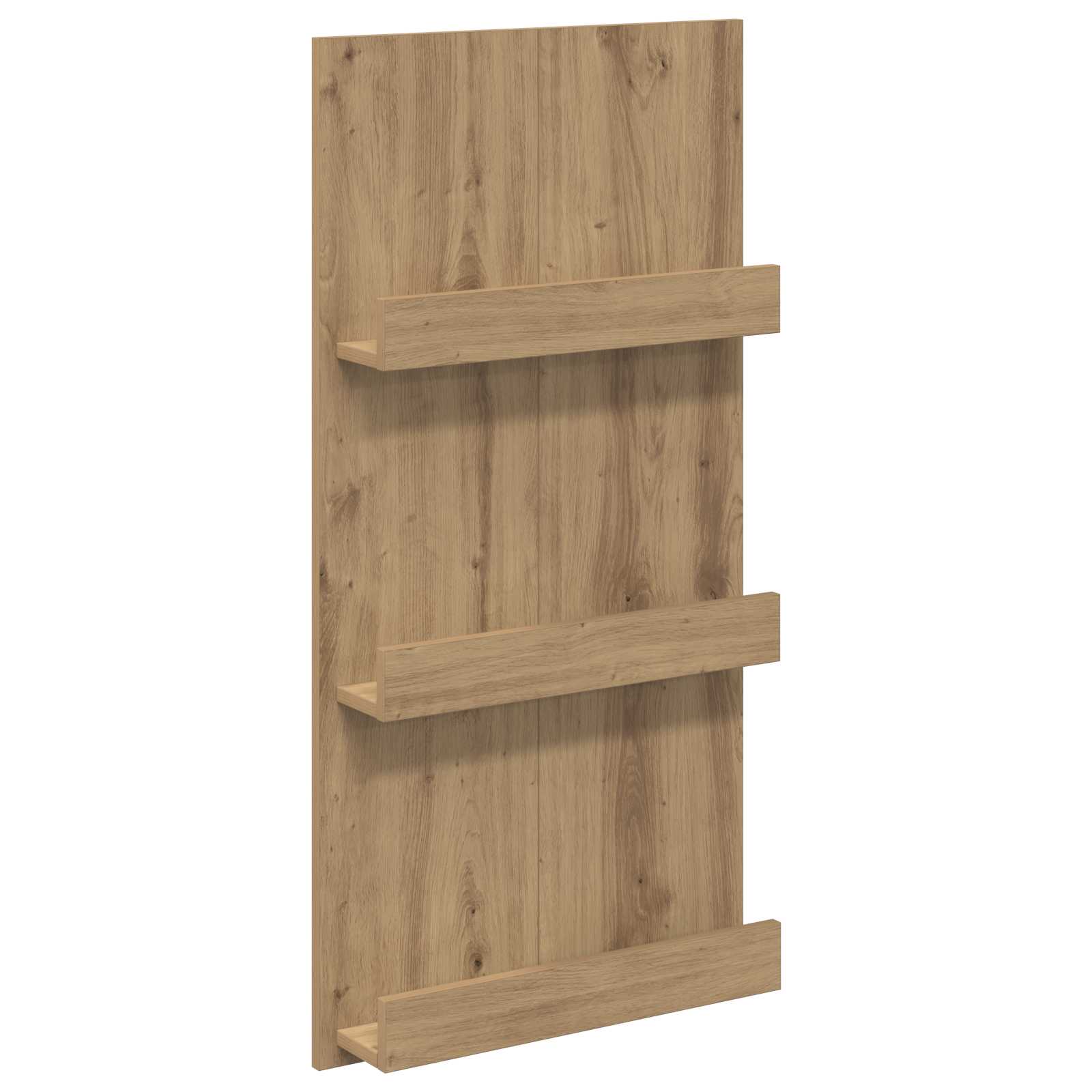 vidaXL Regał na gazety z półką Dąb rzemieślniczy 51 x 11 x 102 cm