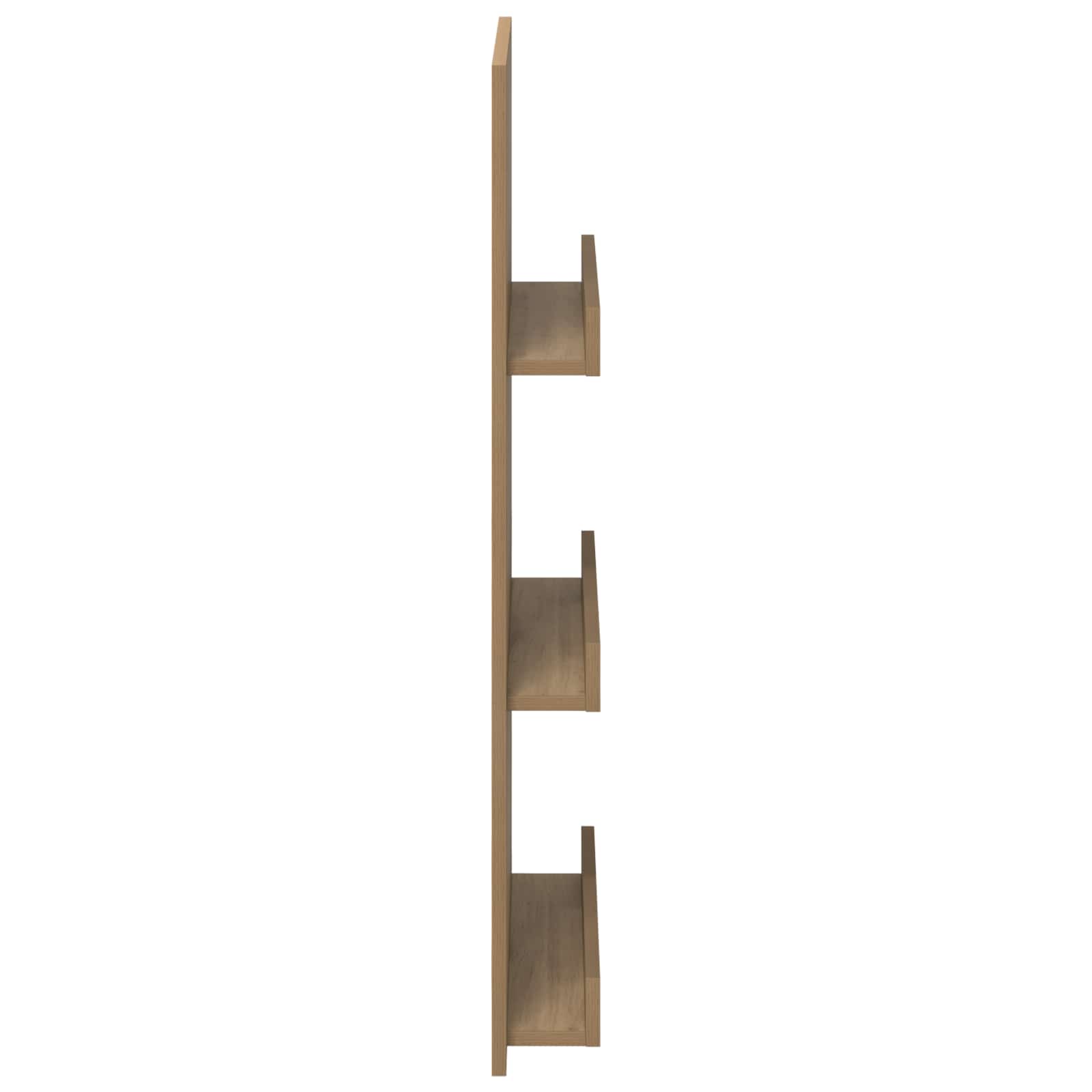 vidaXL Regał na gazety z półką Dąb rzemieślniczy 51 x 11 x 102 cm
