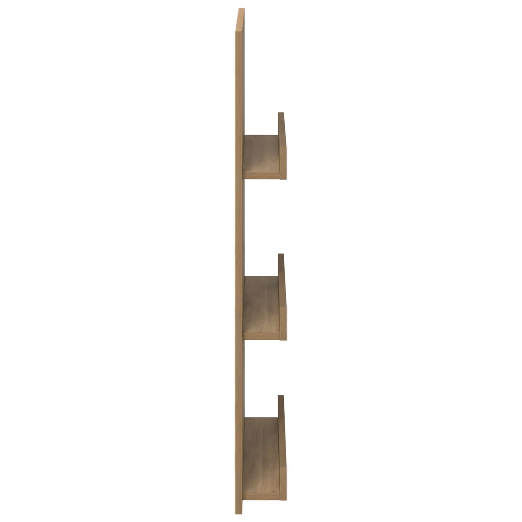 vidaXL Regał na gazety z półką Dąb rzemieślniczy 51 x 11 x 102 cm